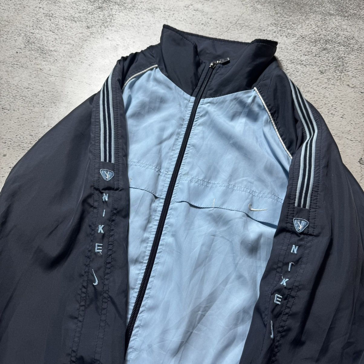 Nike vintage 90s nike zip hoodie drill Size US M / EU 48-50 / 2 - 6 Thumbnail