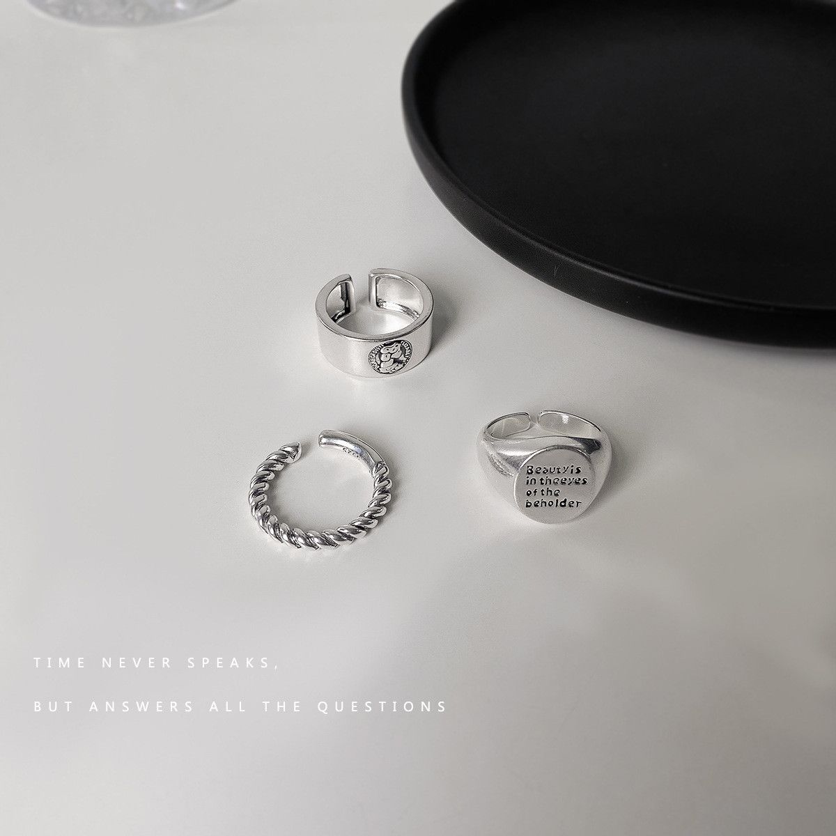 Jewelry Modern Jewelry Rings Open Size Chrome Ring (Size 7-13) Size ONE SIZE - 4 Thumbnail