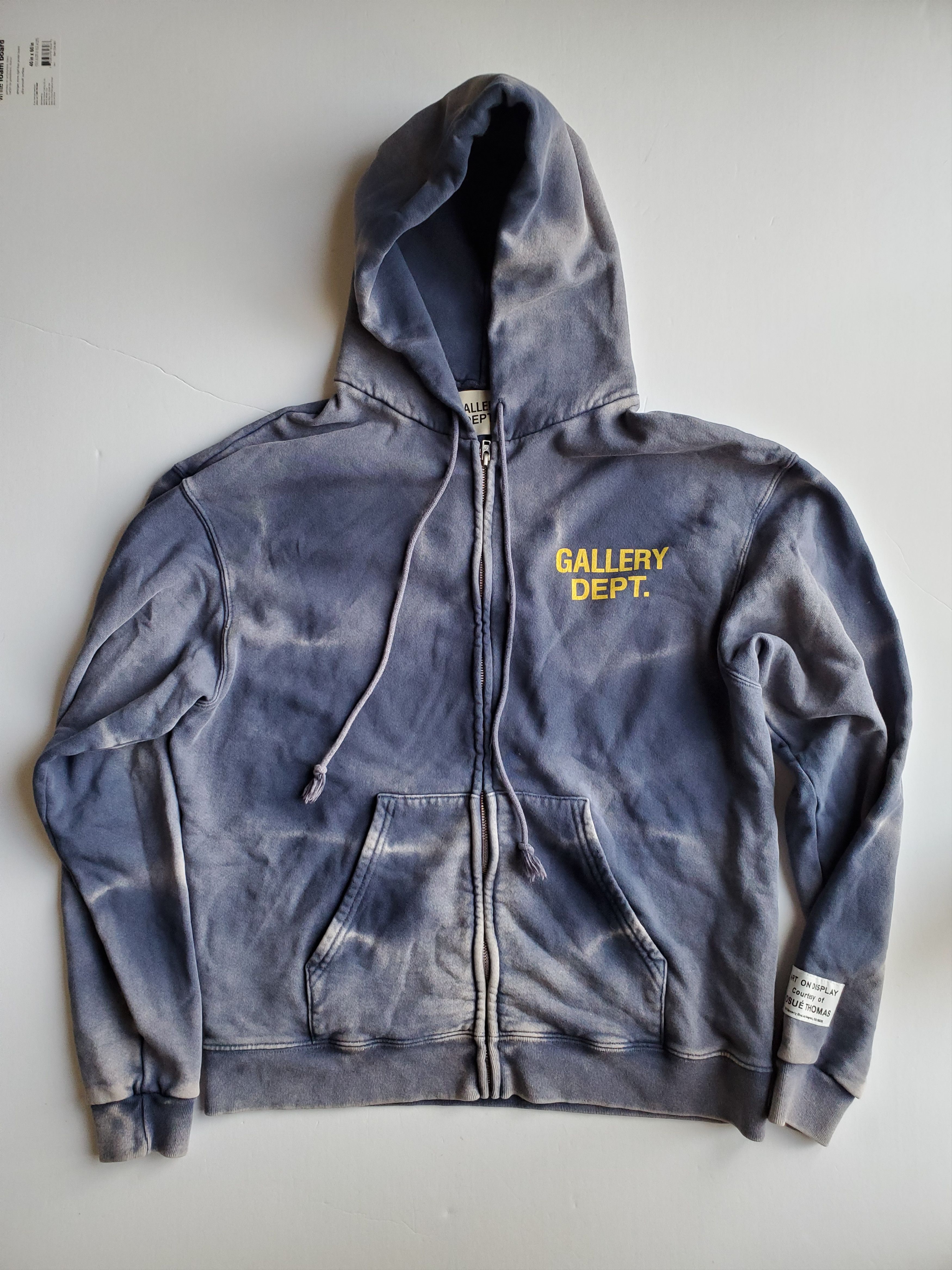 Gallery Dept Blue Zip Up Hoodie | Grailed