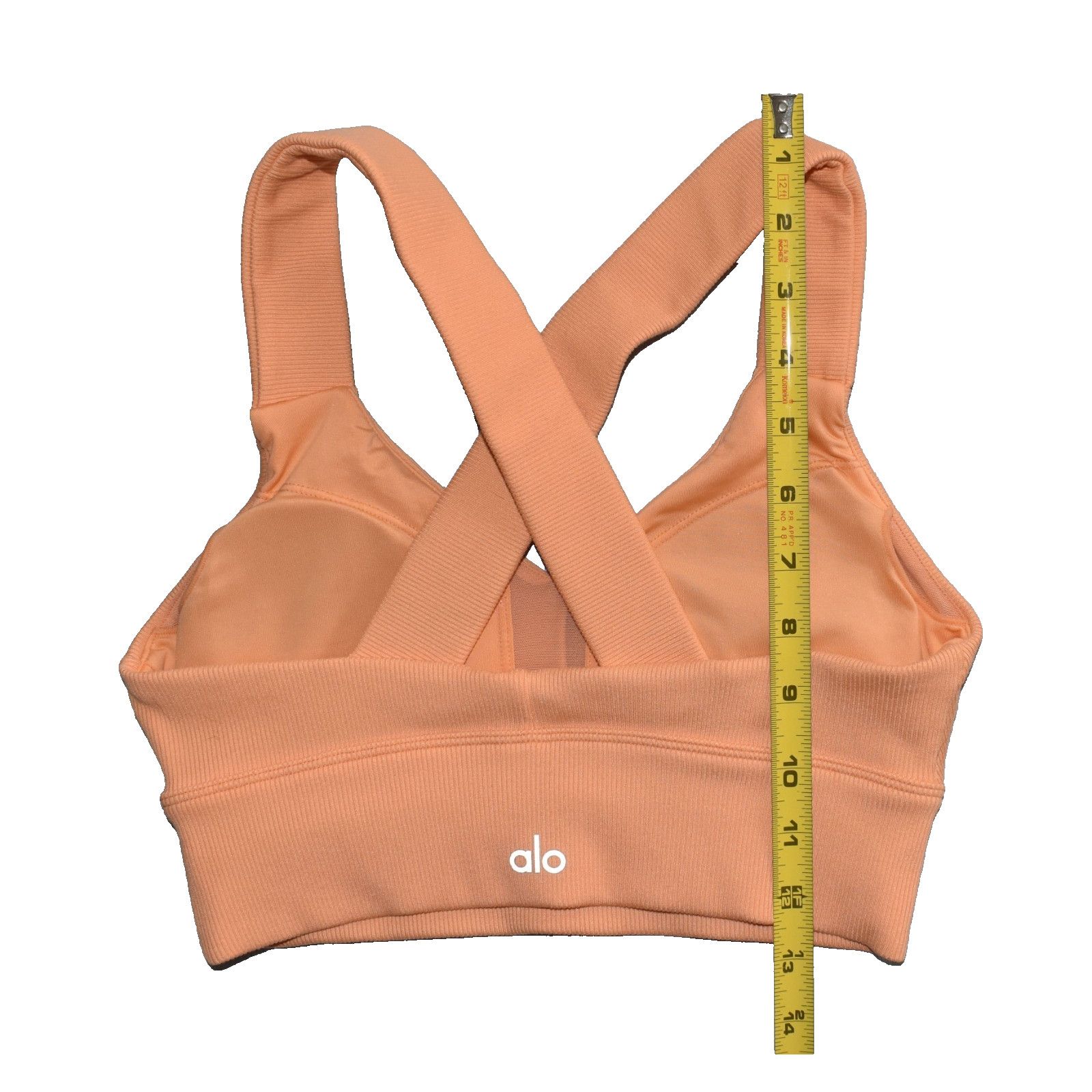 Alo ALO YOGA Orange Emulate Cross Back Sports Bra Size Size XS Size ONE SIZE - 7 Thumbnail