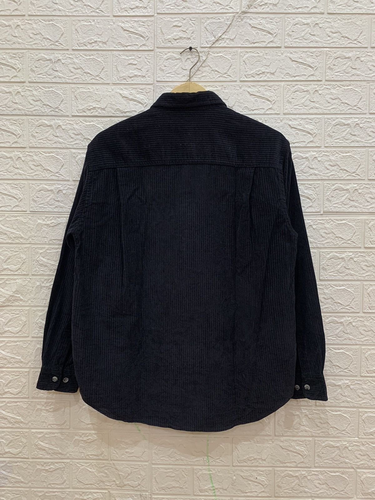 Kansai Yamamoto Vintage kansai jeans double pocket black corduroy shirt Size US M / EU 48-50 / 2 - 6 Thumbnail