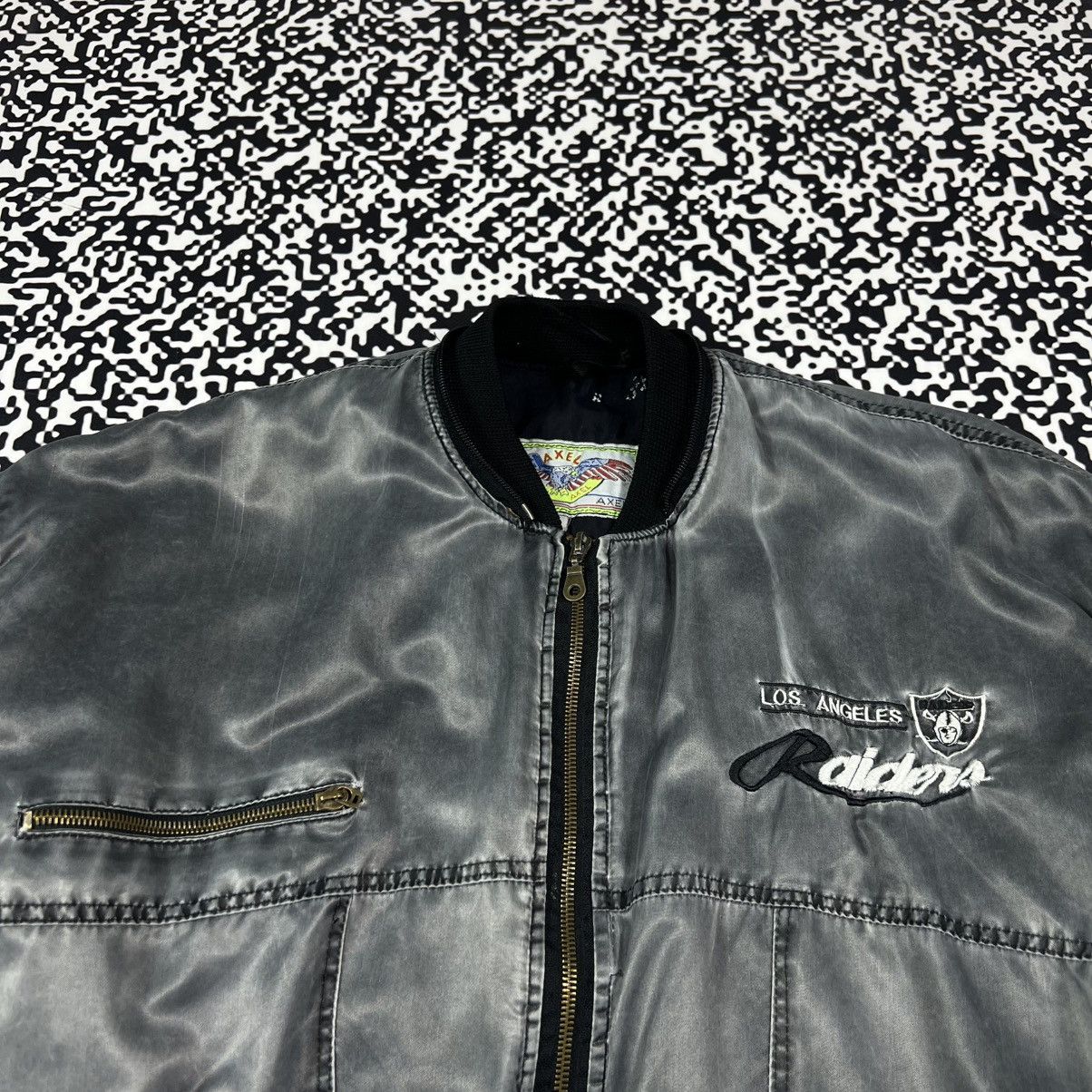 NFL Vintage 90s NFL Raiders LA Bomber Jacket Retro USA Style Size US M / EU 48-50 / 2 - 6 Thumbnail