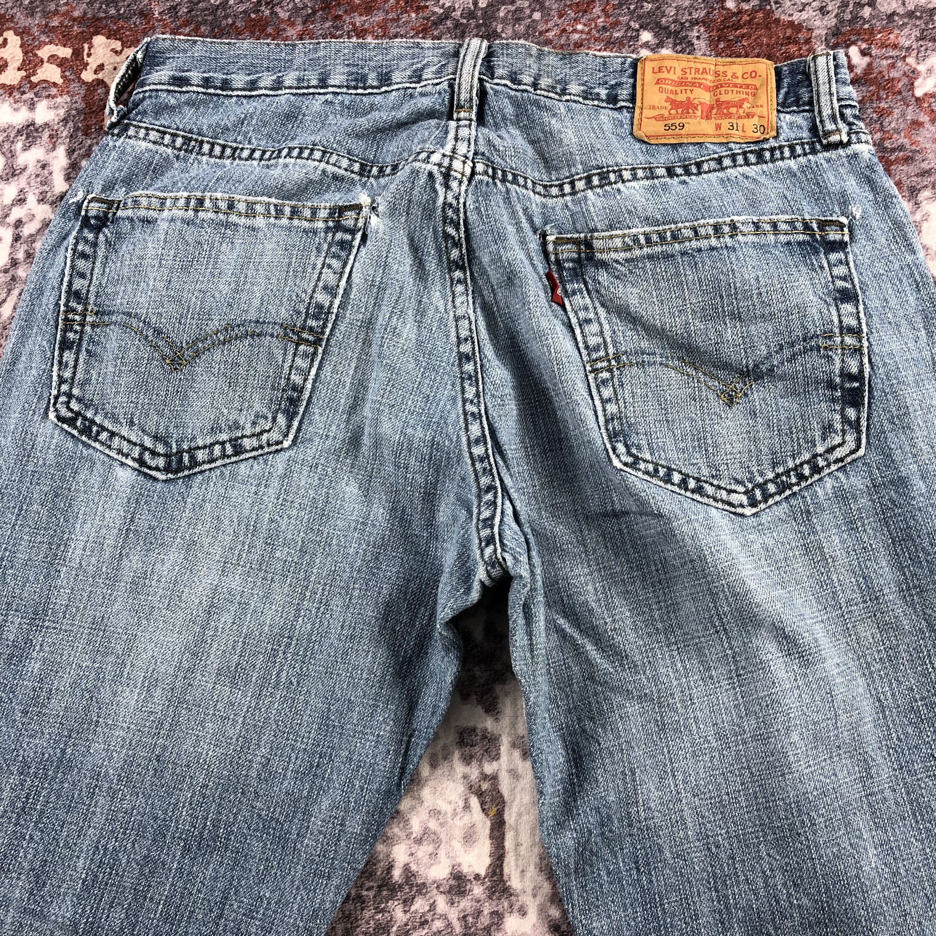 Levi's Vintage Blue Wash Levis 501 Jeans-JM2280 Size US 33 - 5 Thumbnail