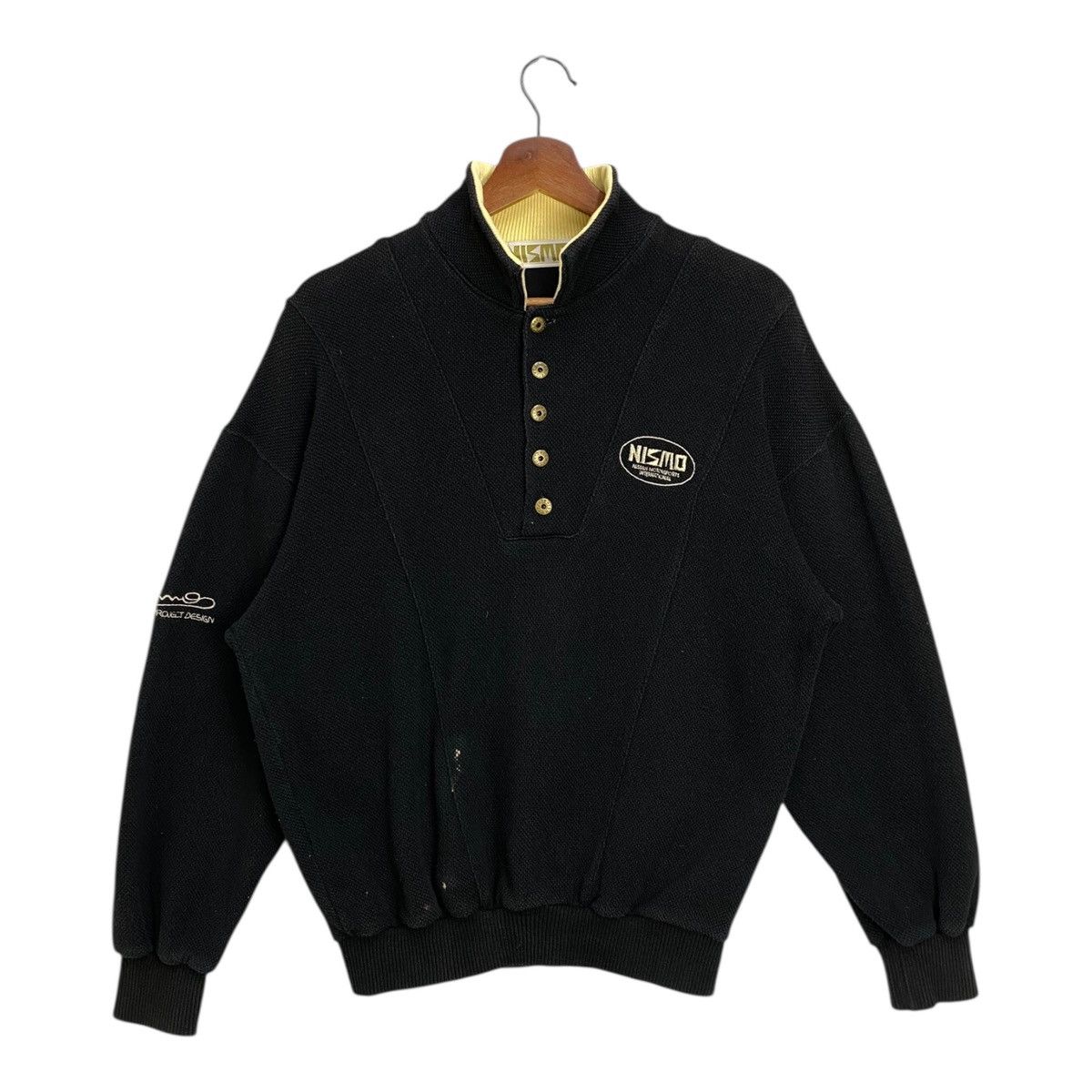 Nissan Vintage 90s NISMO International Racing Team Polo Sweatshirt Size US M / EU 48-50 / 2 - 1 Thumbnail