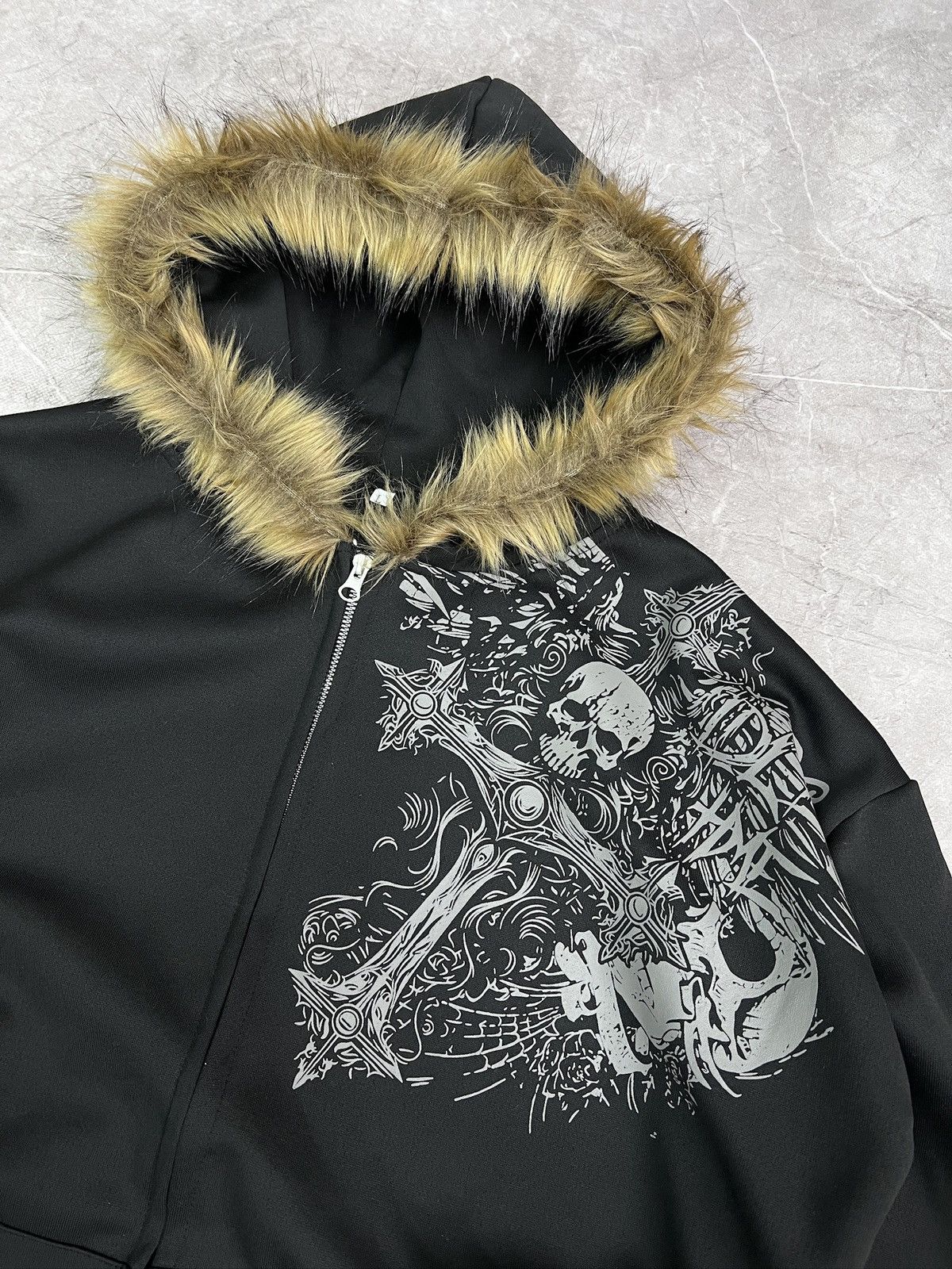 Seditionaries Seditionaries style boxy fur hood gothic hoodie hype Size US M / EU 48-50 / 2 - 3 Thumbnail