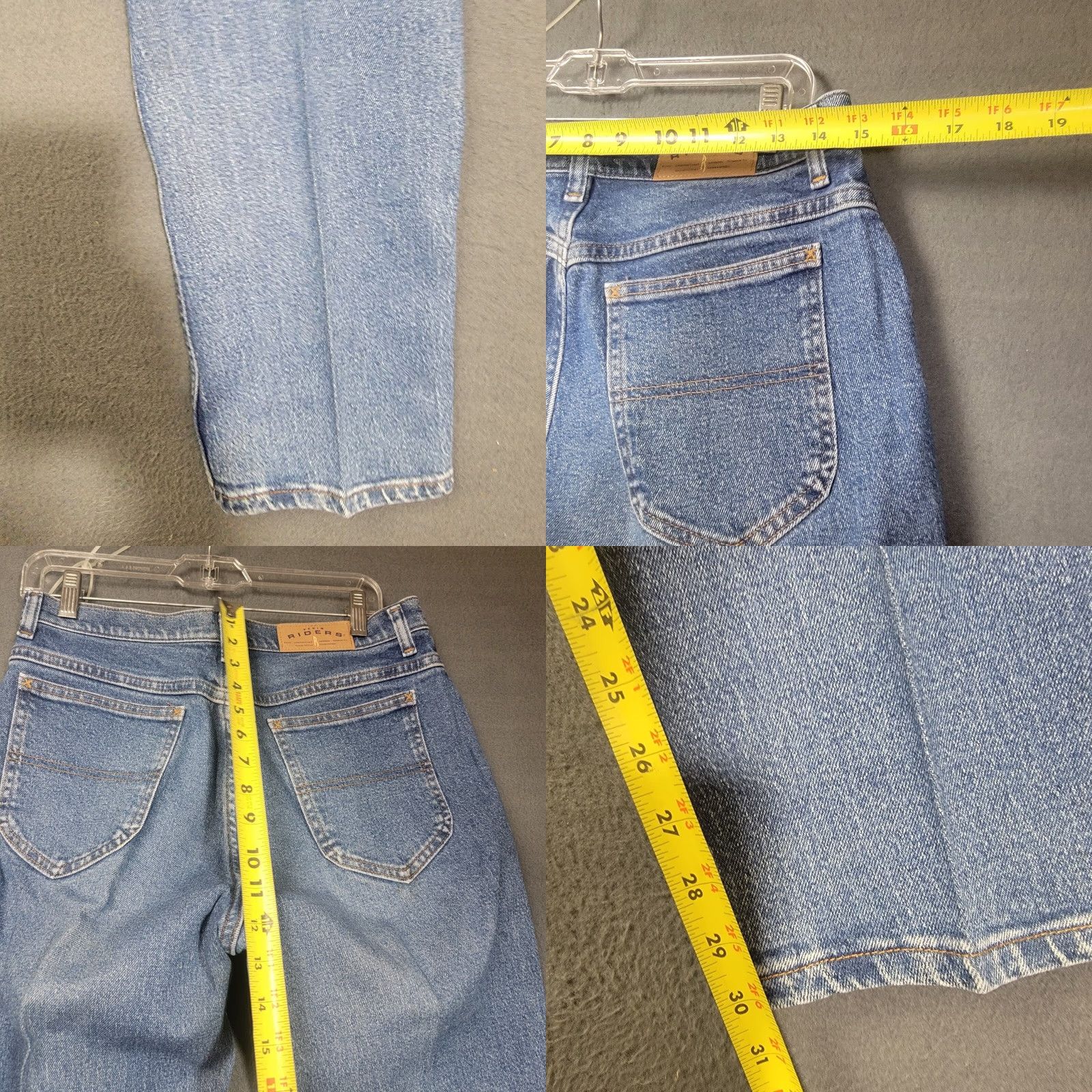 Vintage vtg Riders jeans 10M straight high waist rise western Women 10 Blue Denim Vintage Regular Rise 31in Inseam 31in Jacket? Size 32" / US 10 / IT 46 - 8 Thumbnail