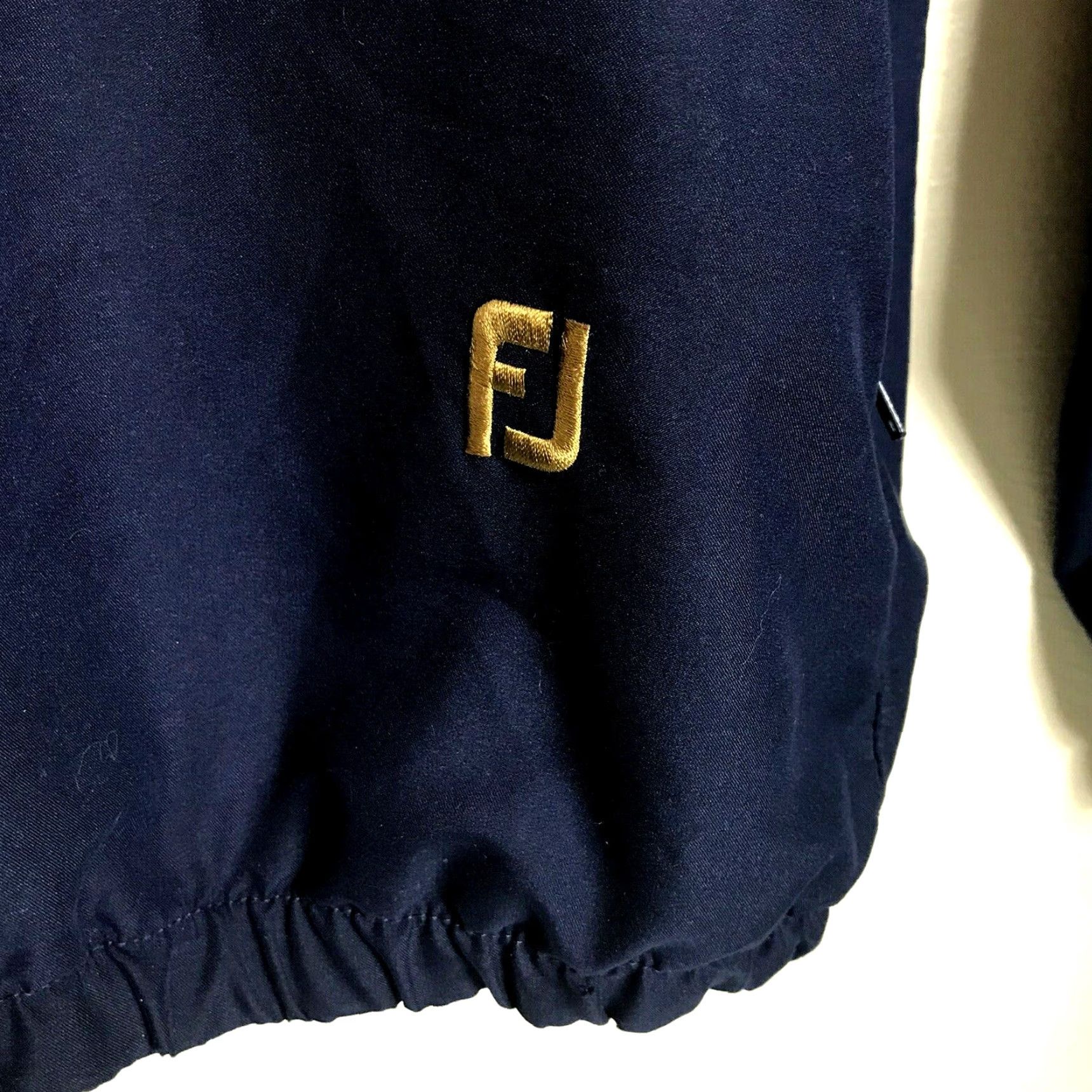 Footjoy FootJoy Jacket FJ Mens L Golf V-Neck Pullover Blue Microfiber Packable Size US L / EU 52-54 / 3 - 4 Thumbnail