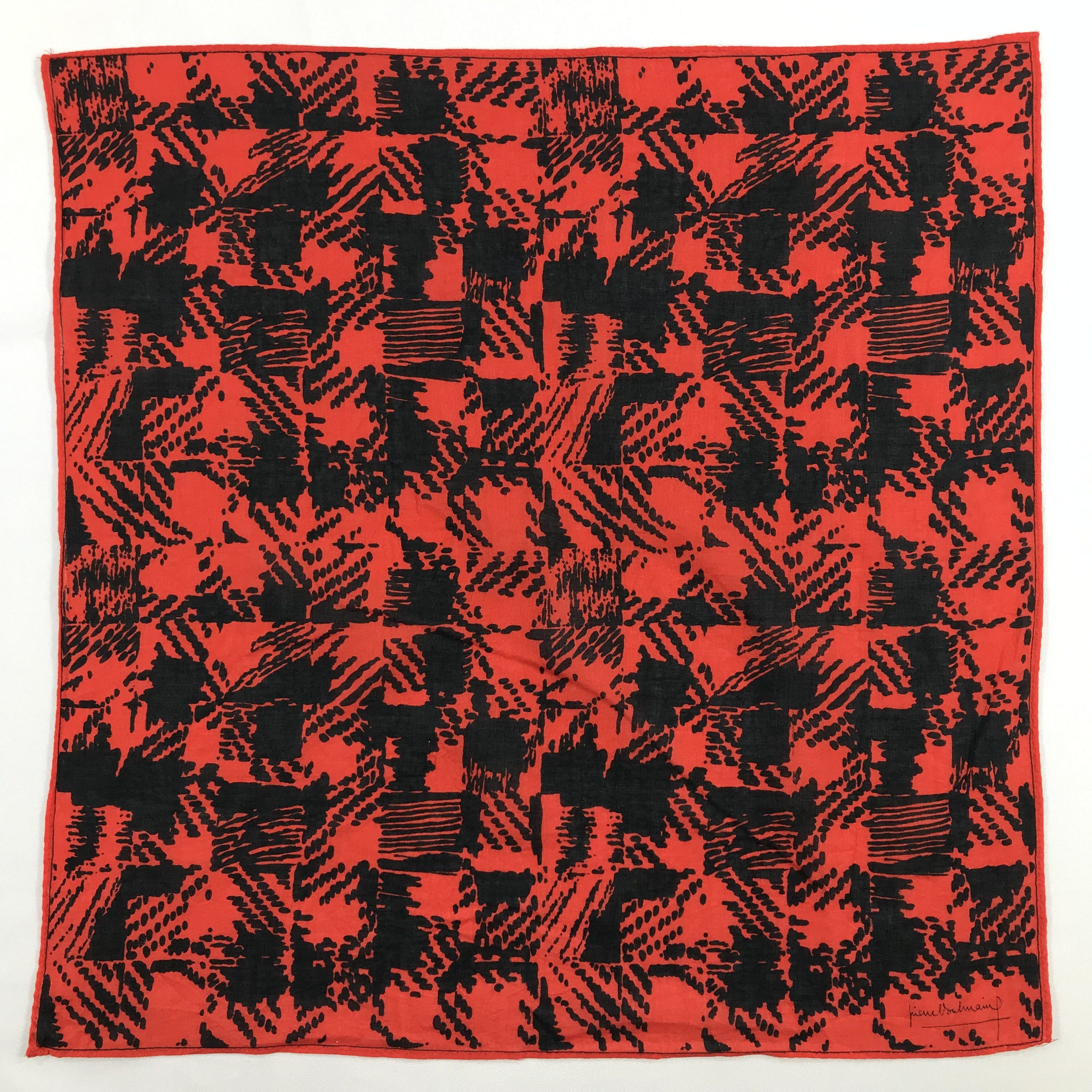 Pierre Balmain × Vintage Pierre Balmain Bandana / Handkerchief / Neckerchief -S2209 Size ONE SIZE - 1 Thumbnail
