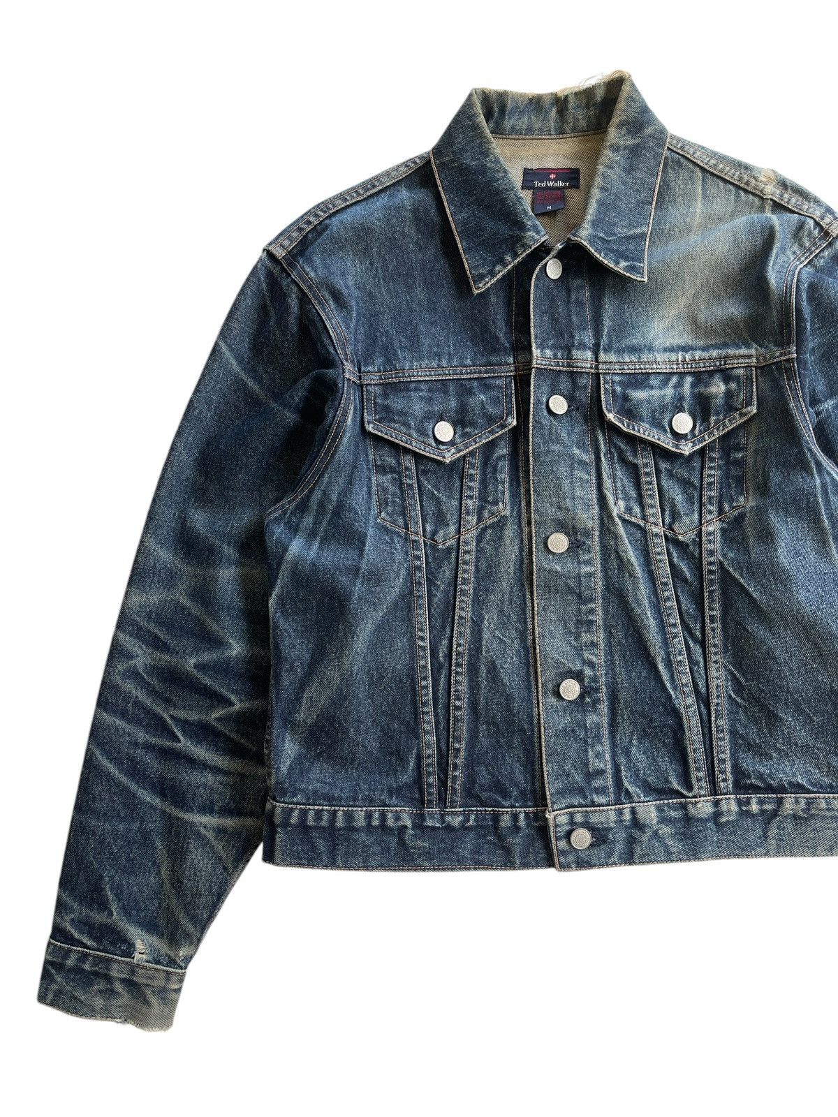 Japanese Brand Vintage Ted Walker Denim Trucker Jacket Size US M / EU 48-50 / 2 - 4 Thumbnail