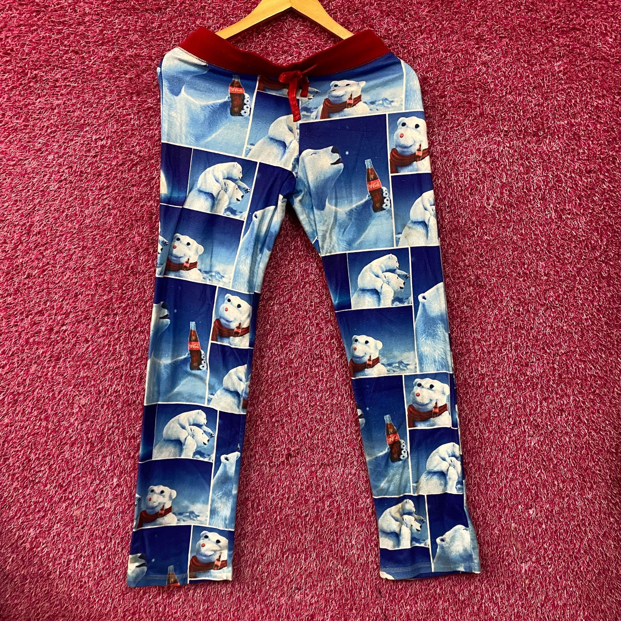 Coca Cola Coca-Cola Polar Bears Plush Fleece Lounge Pants Medium Size 34" / US 12 / IT 48 - 1 Thumbnail