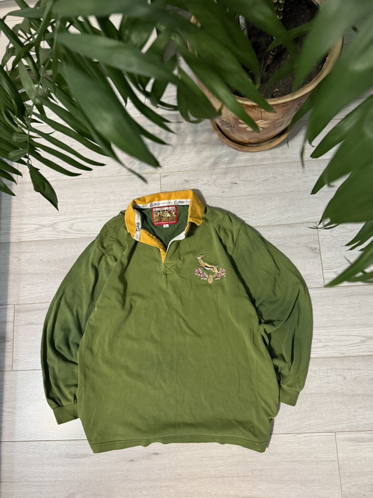 Cotton Traders Vintage 90’s Cotton Traiders South Africa rugby shirts Size US L / EU 52-54 / 3 - 1 Thumbnail