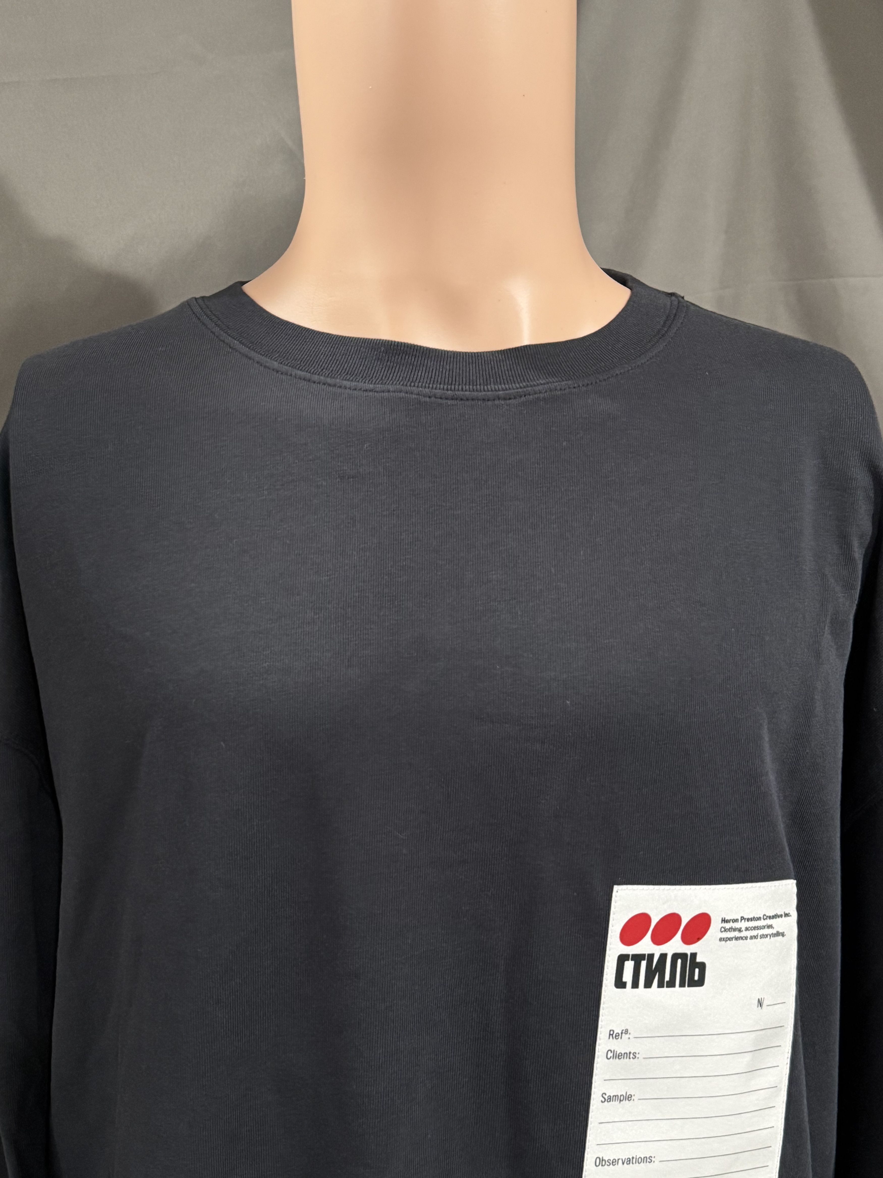 Heron Preston Heron Preston Patch Logo Long Sleeve Shirt Size Medium Size US M / EU 48-50 / 2 - 5 Thumbnail