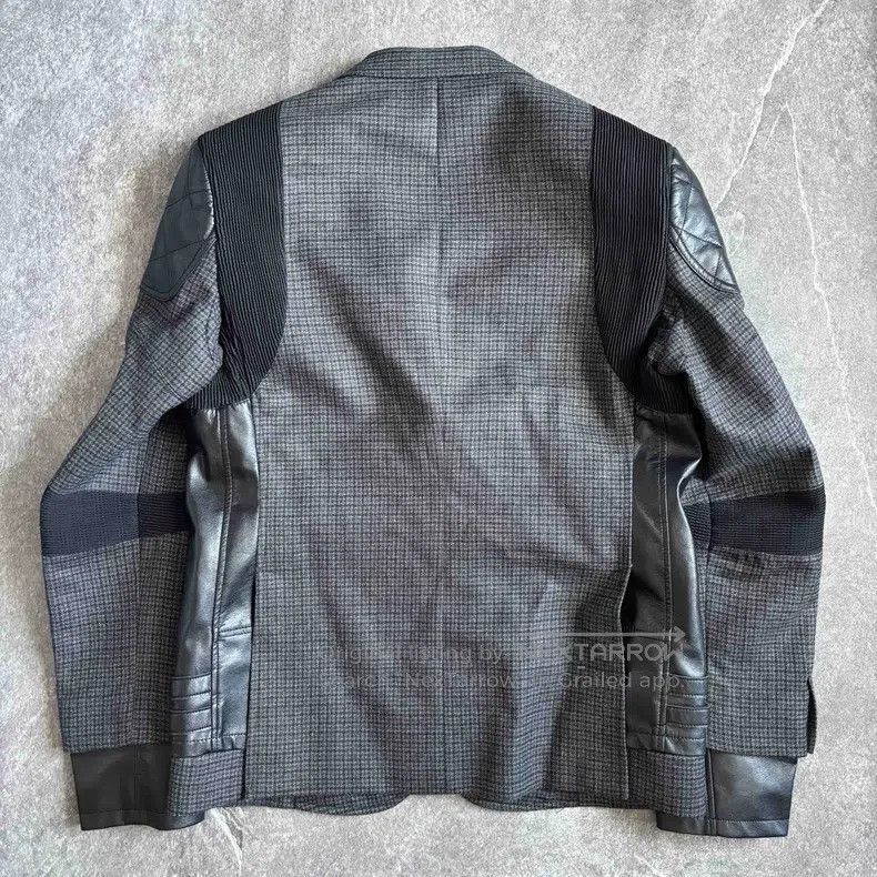 Junya Watanabe Junya Watanabe Deconstructed patched leather wool jacket Size US L / EU 52-54 / 3 - 2 Thumbnail