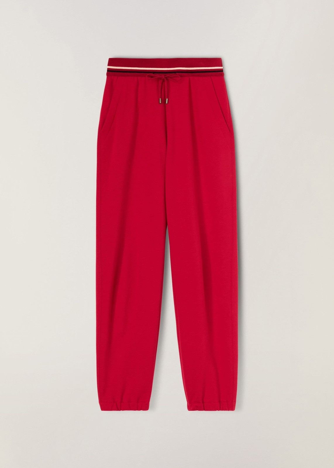 image of Loro Piana O1Loc1C0224 Cotton/cashmere Trouser In Red, Women's (Size 34)
