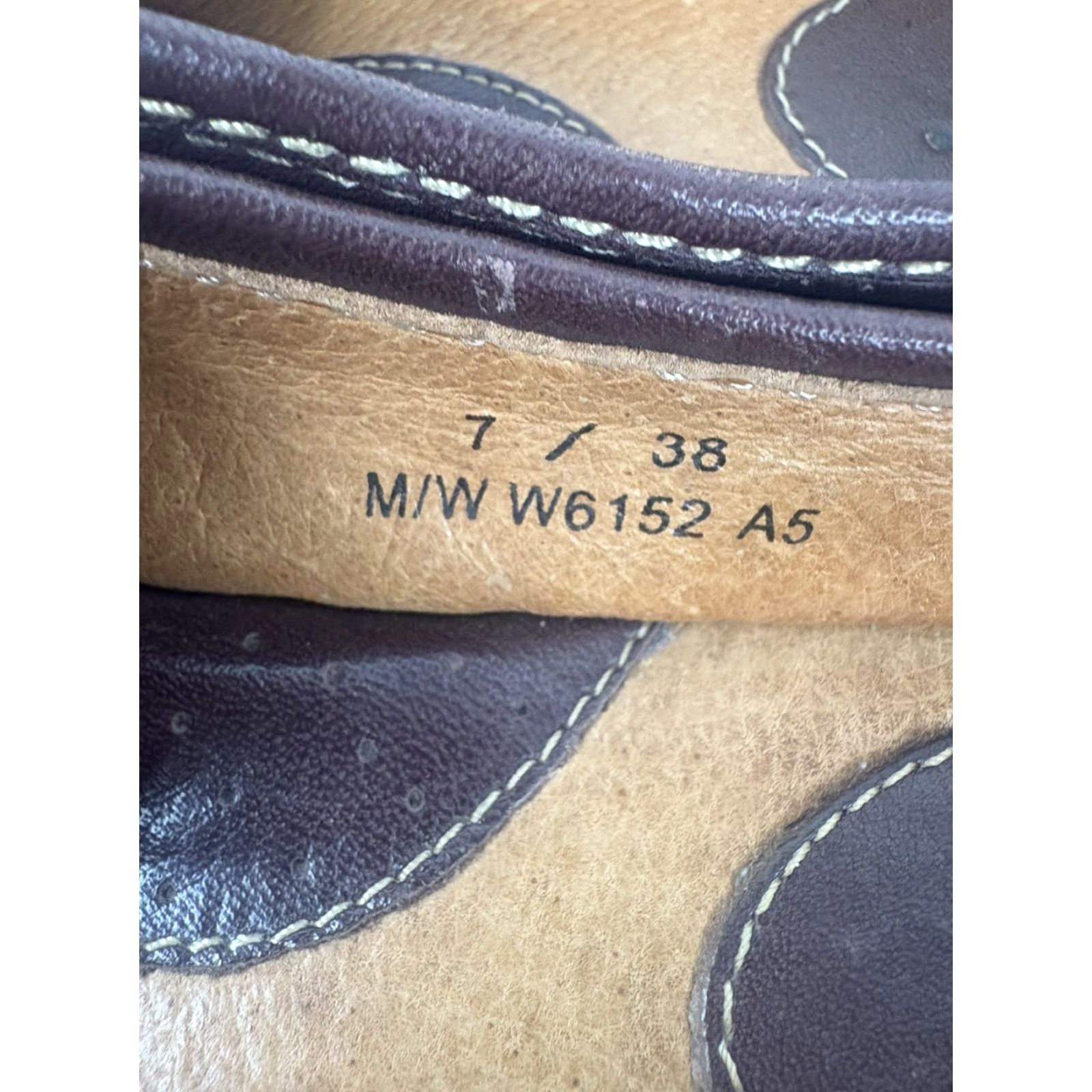 Born Born Women's Leather Flat Mules Size 7 Brown Casual Slip-On Comfort City Size US 7 / IT 37 - 5 Thumbnail