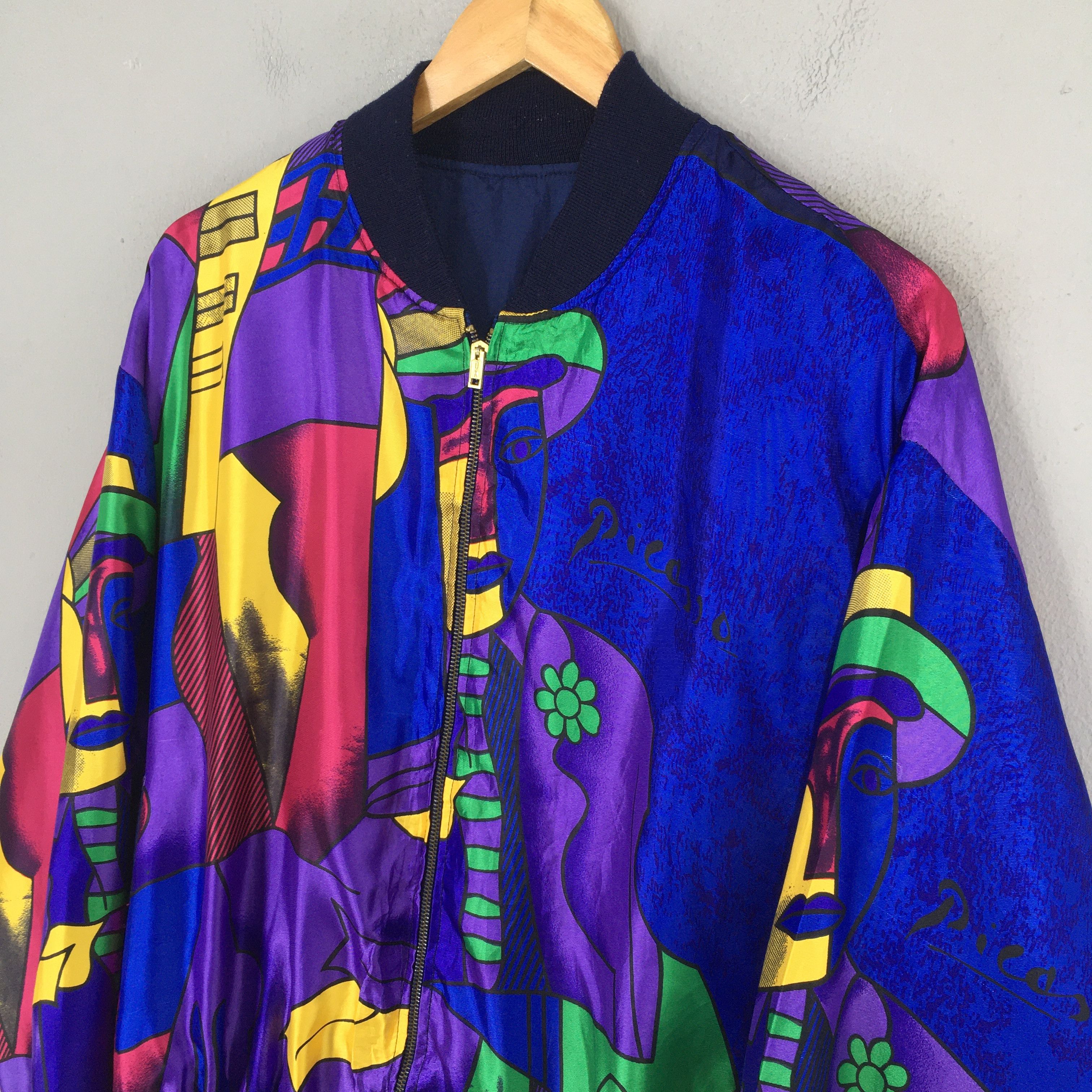 Art Comes First Vintage 1990's Pablo Picasso Pop Art Jacket Zipper XL Size US XL / EU 56 / 4 - 3 Thumbnail