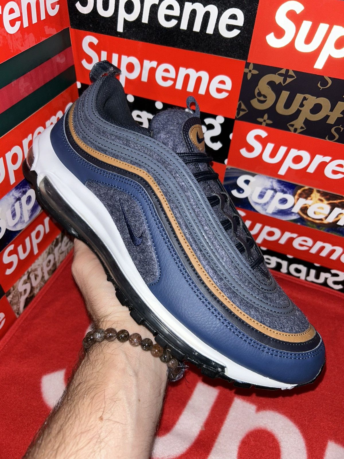 Nike Air Max 97 Wool Thunder Blue 312834-400 size 12