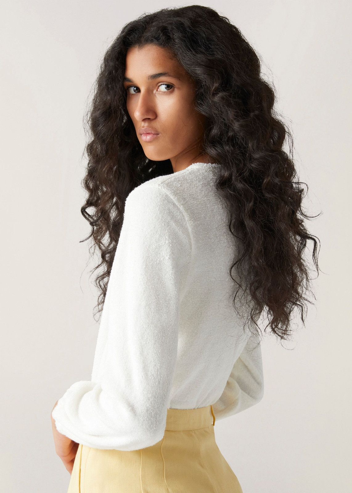 Loro Piana o1srvl11e0424 Sweater in White Size XL / US 12-14 / IT 48-50 - 5 Thumbnail