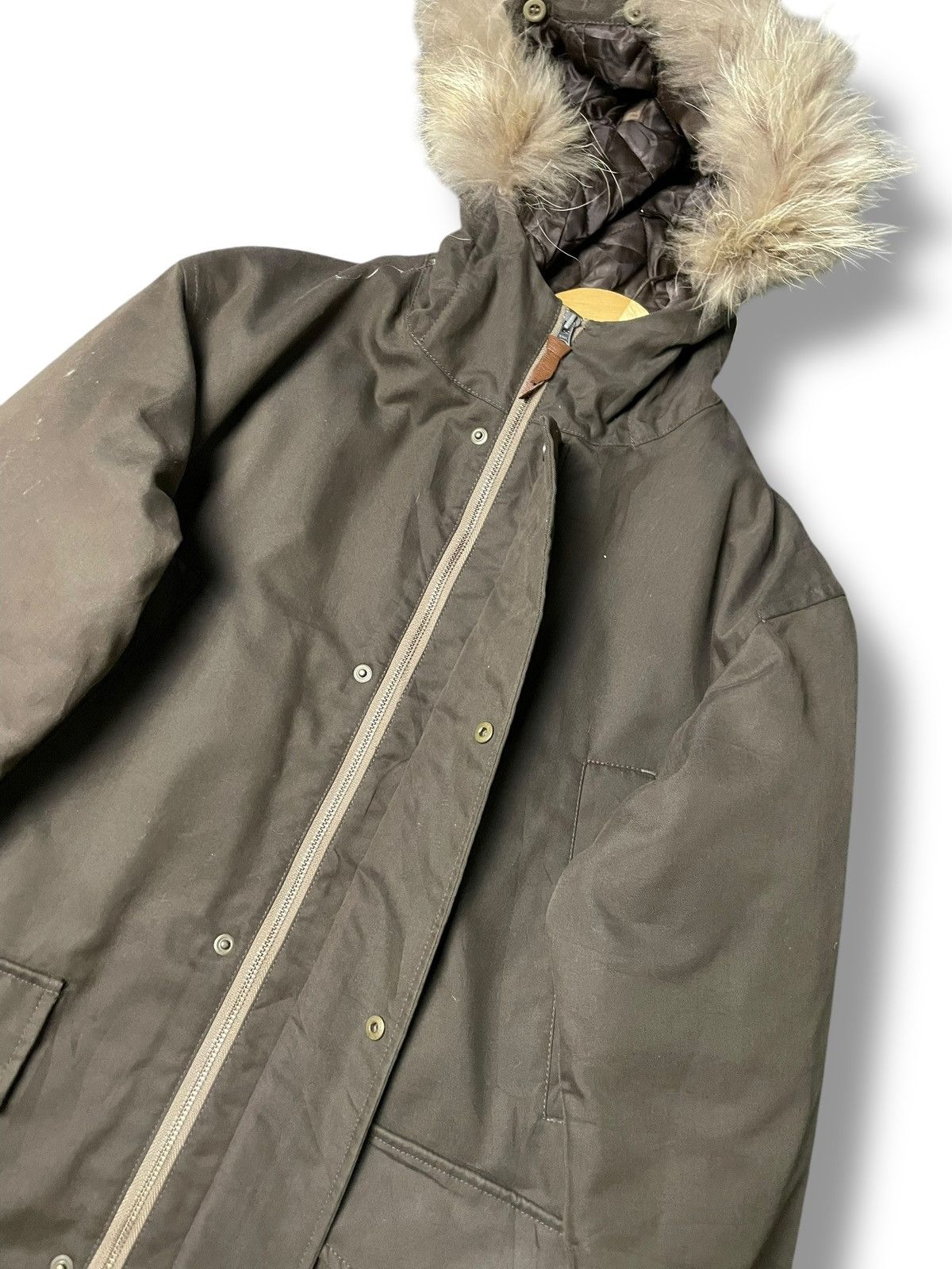 Japanese Brand × Takeo Kikuchi × Vintage Vintage TAKEO KIKUCHI Fur Lining Hooded Jacket (85) Size US XS / EU 42 / 0 - 5 Thumbnail