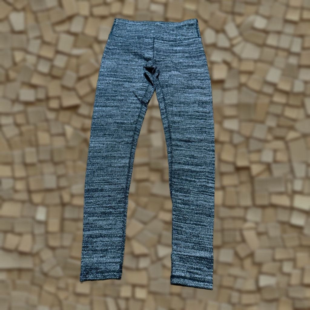 Kyodan Kyodan Leggings Women's Petite Small Grey White Pull On Leggings Mid Rise Size 28" / US 6 / IT 42 - 1 Thumbnail