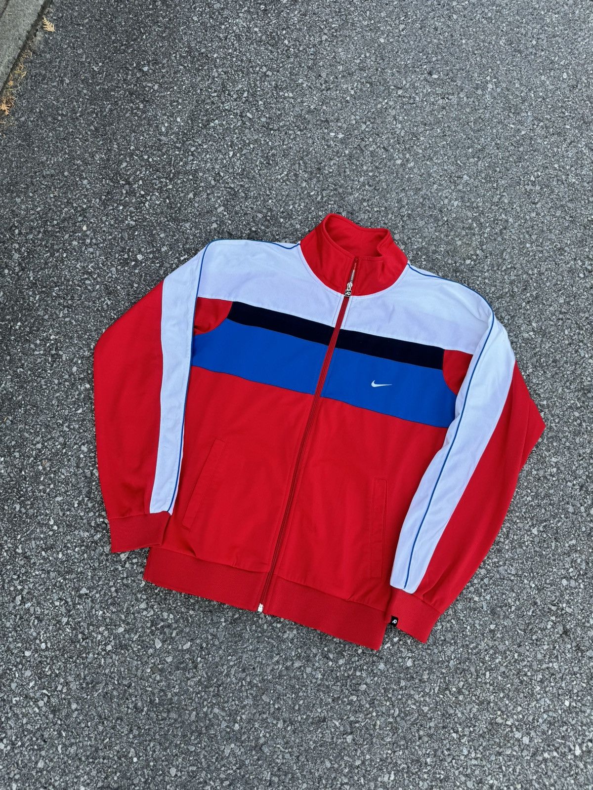 Nike × Vintage Nike zip 00s vintage swoosh crazy rap skate y2k boxy logo Size US S / EU 44-46 / 1 - 2 Thumbnail