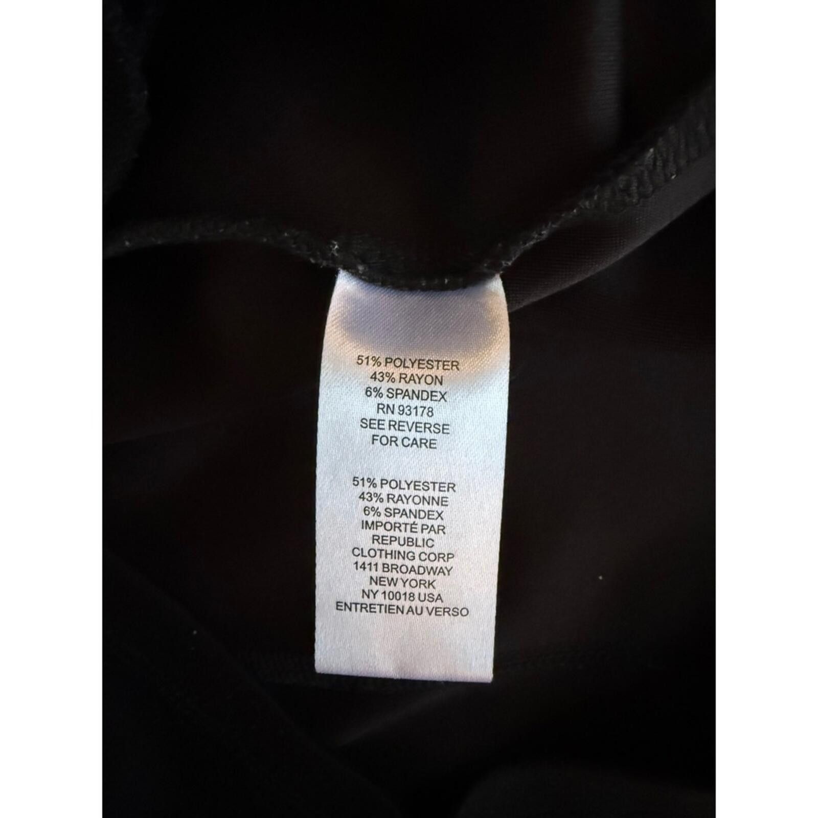 Elie Tahari Elie Tahari Black Short Sleeve Drawstring Waist Mini Dress L Size L / US 10 / IT 46 - 10 Thumbnail