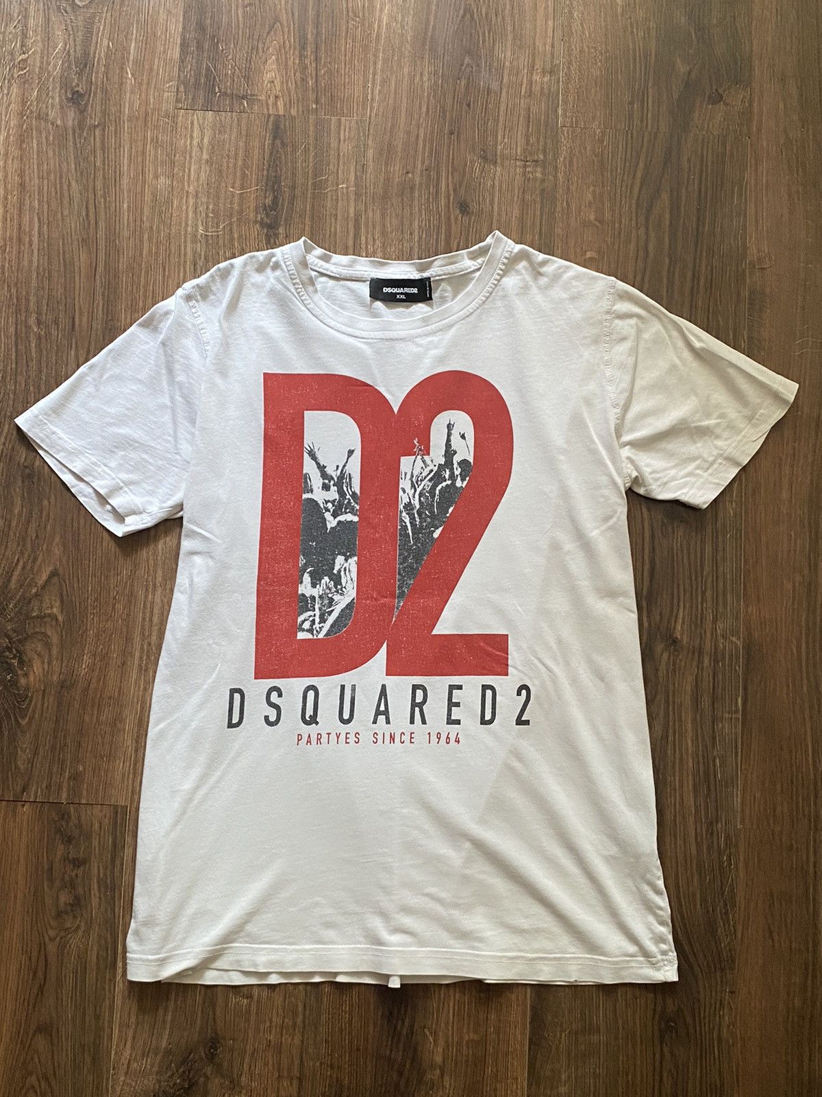 Dsquared2 Dsquared2 White T-Shirt Size US XXL / EU 58 / 5 - 2 Thumbnail
