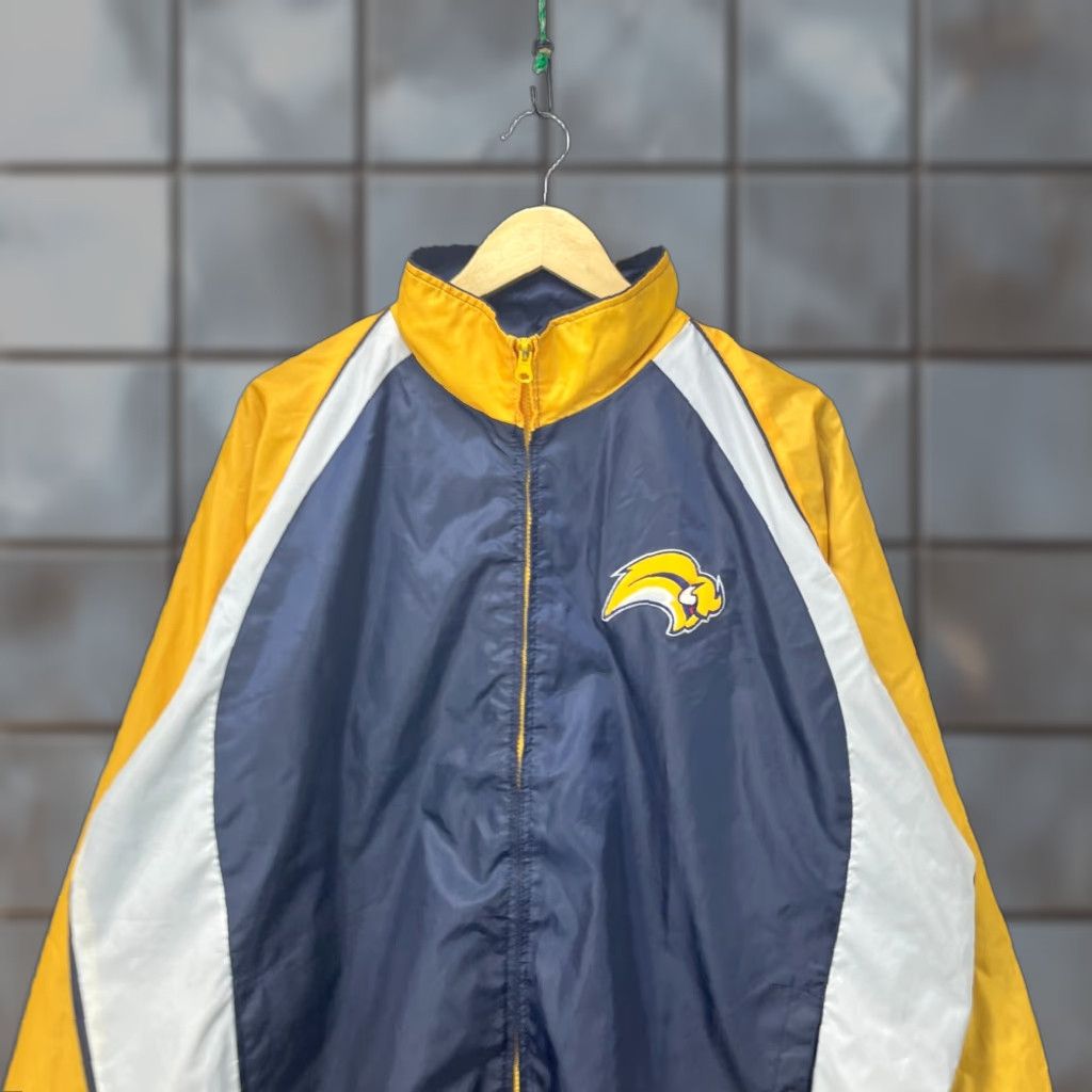NHL VINTAGE 90s Buffalo Sabres NHL Windbreaker Jacket XL Blue Men Jacket Windbreaker 90s Buffalo Sabres NHL Size US XL / EU 56 / 4 - 1 Thumbnail