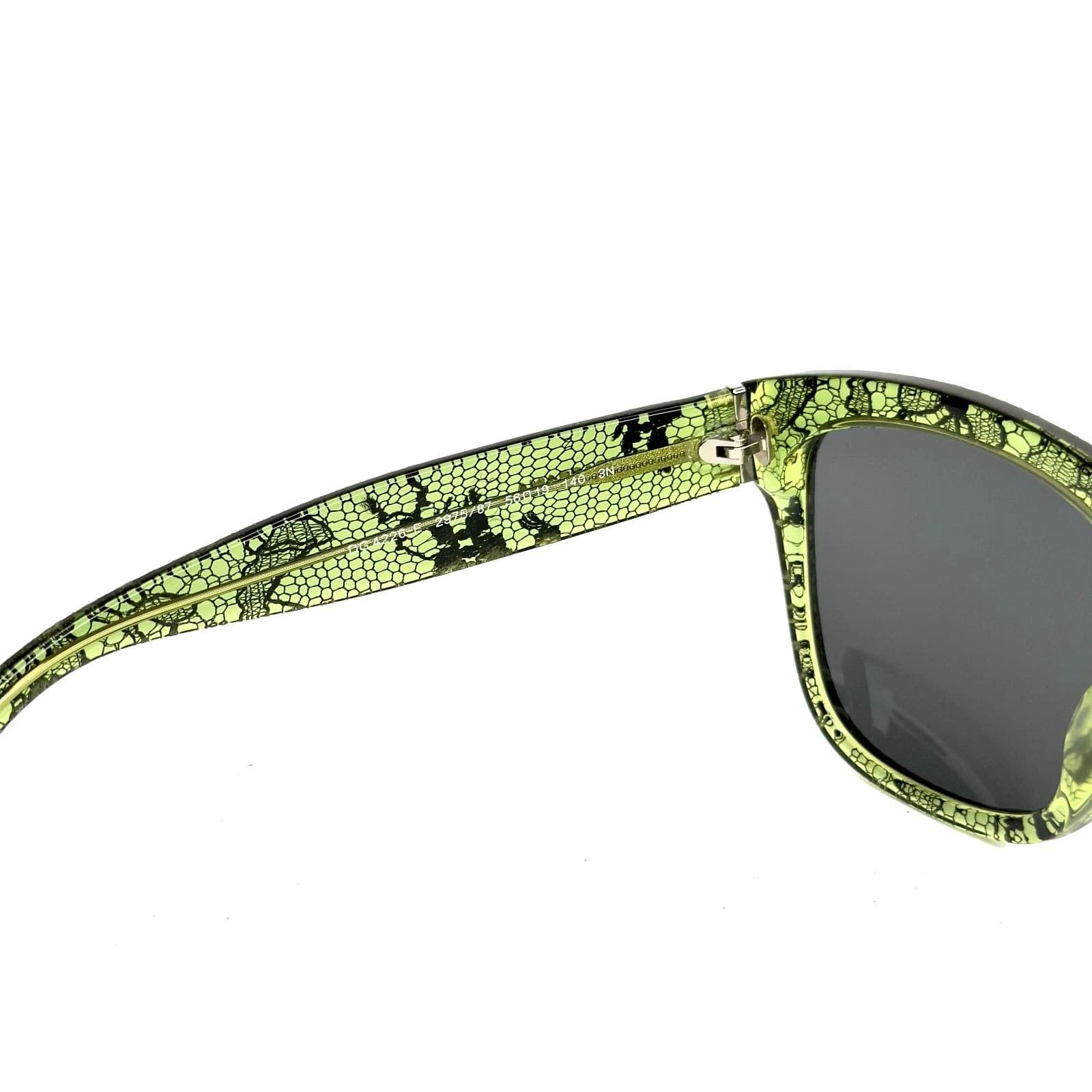 Dolce & Gabbana Dolce & Gabbana DG4226 4226 CHANTILLY LACE Green Sunglasses Size ONE SIZE - 8 Thumbnail