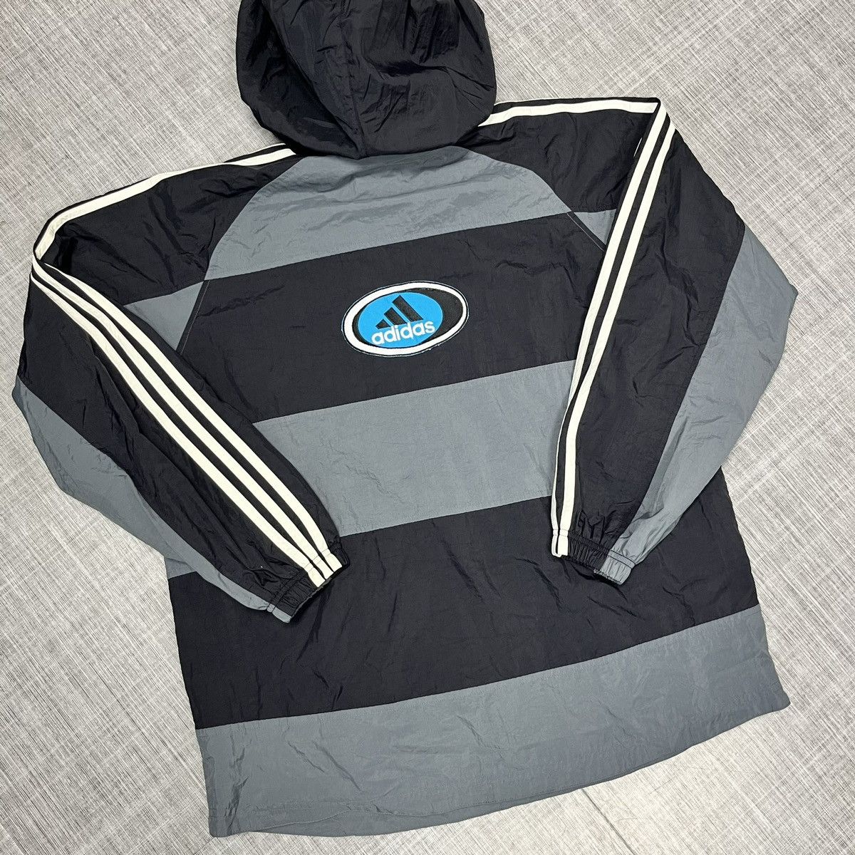 Adidas × Vintage VTG 90s Adidas Quarter Zip Windbreaker Size US M / EU 48-50 / 2 - 5 Thumbnail