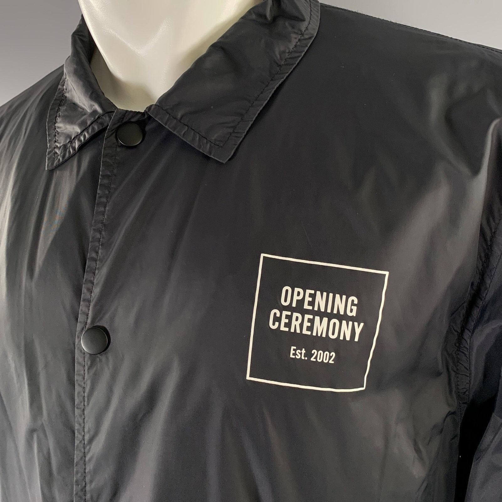 Opening Ceremony OPENING CEREMONY Size M Black Nylon Windbreaker Jacket Size US M / EU 48-50 / 2 - 2 Thumbnail