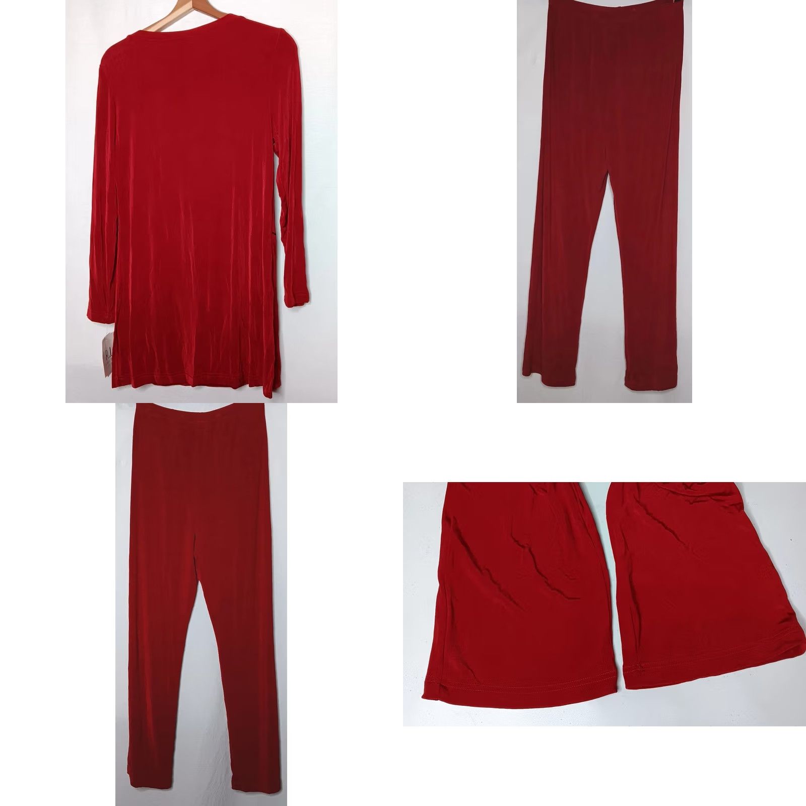 Vintage VINTAGE RJ Collection Chelsea Rousso Outfit Set Pants Shirt Red Beaded 2 Piece Women Size 8 Size M / US 6-8 / IT 42-44 - 10 Thumbnail