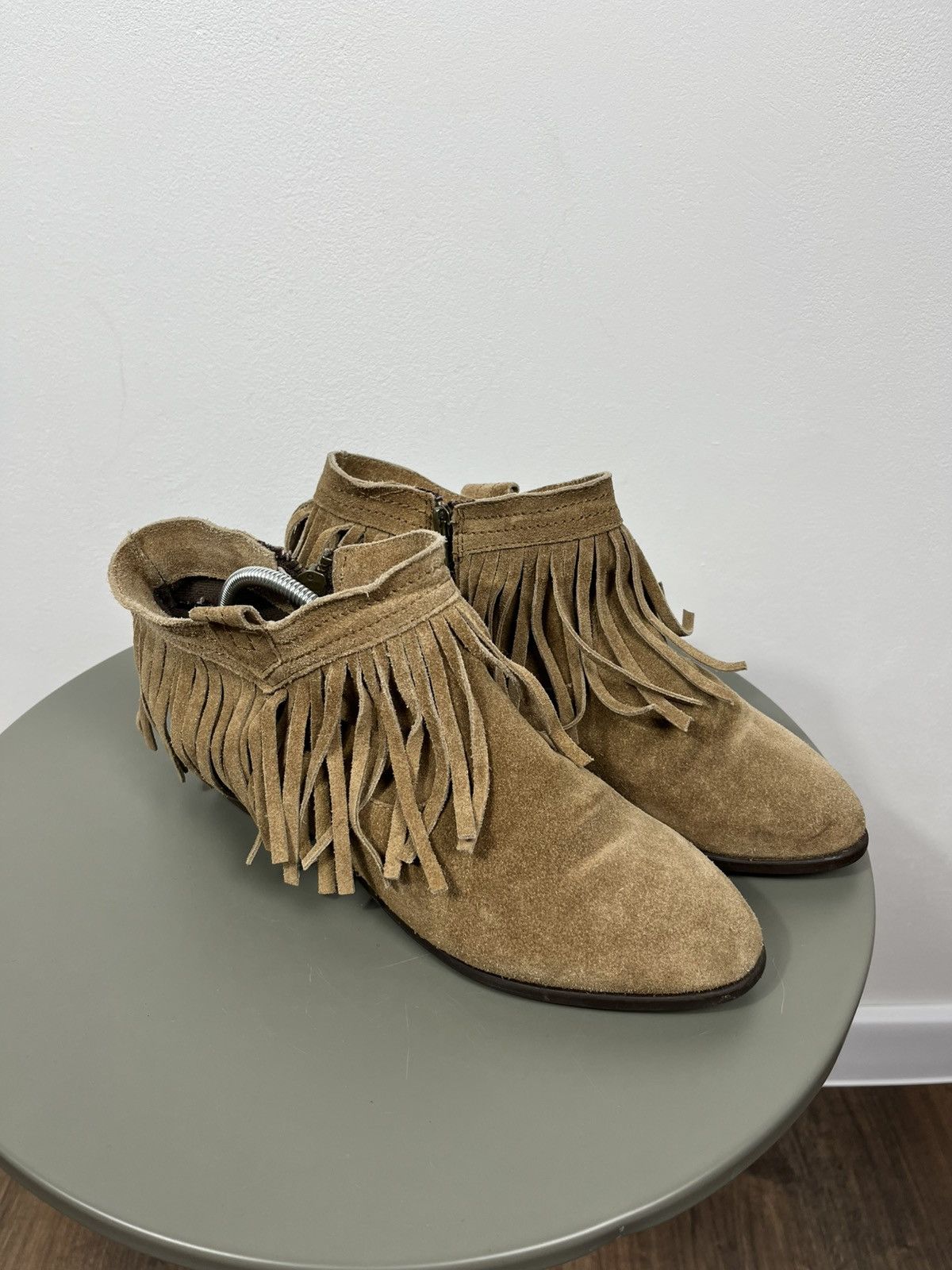 Other Suede Fringe Ankle Boots Brown Womens EU 39 Size US 8 / IT 38 - 1 Thumbnail