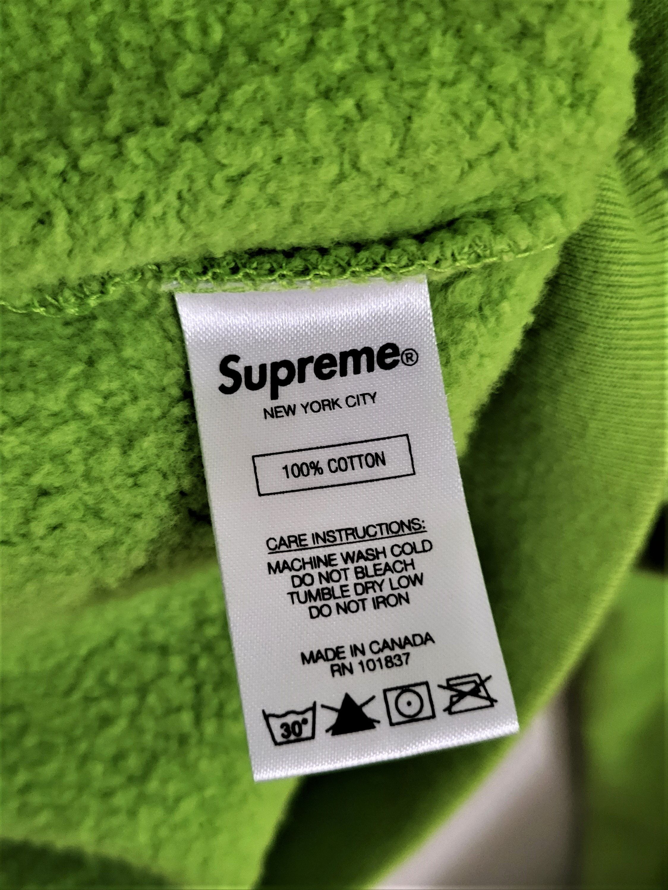 Supreme Lime Cutout Box Logo Neon Green BOGO Sweater Size US M / EU 48-50 / 2 - 6 Thumbnail