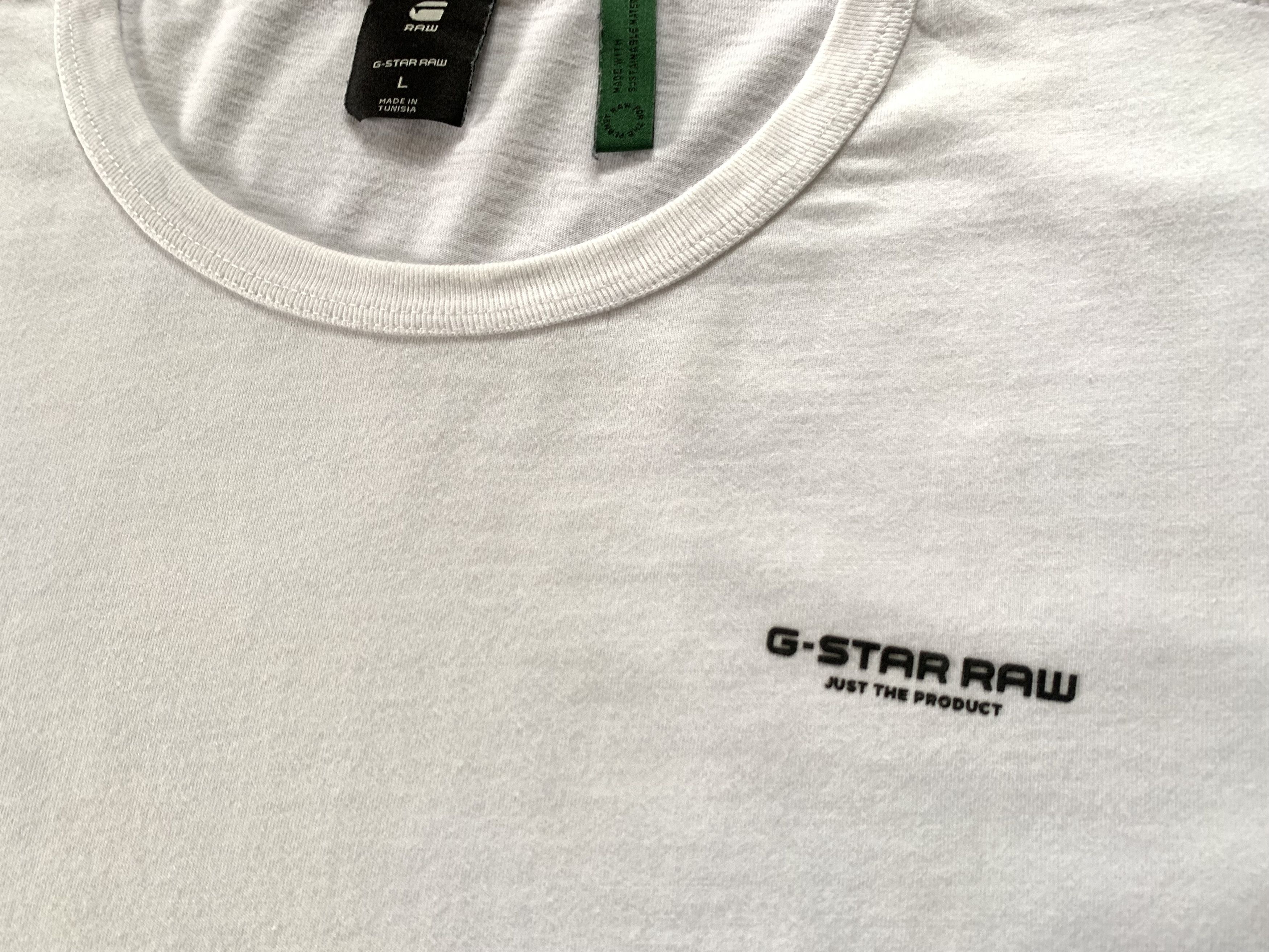 G-Star G Star Raw Basic White Long Sleeve T Shirt Size US L / EU 52-54 / 3 - 5 Thumbnail