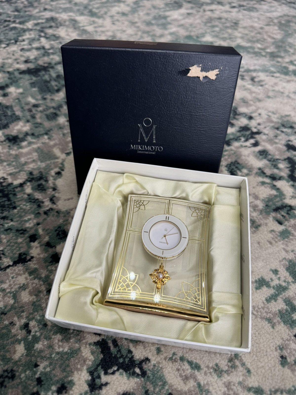 Mikimoto MIKIMOTO JAPAN CRYSTAL PEARL TABLE CLOCK Size ONE SIZE - 1 Thumbnail
