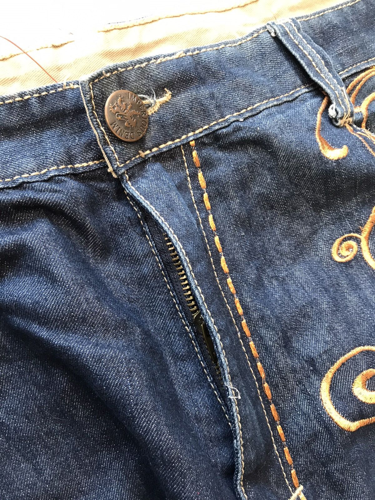 Imperious × Vintage Vintage imperious wings printed embroidered denim Size US 42 / EU 58 - 7 Thumbnail