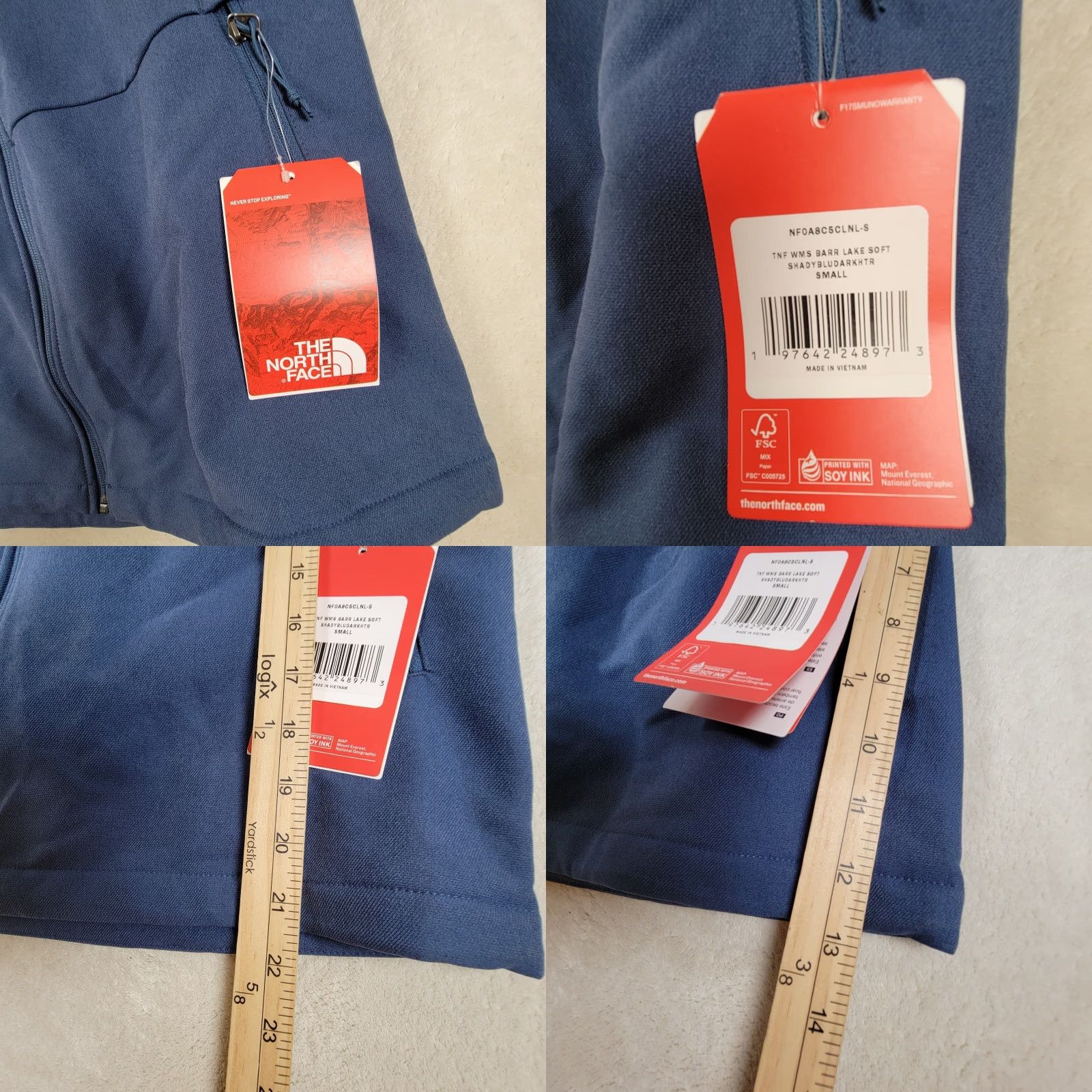 The North Face The North Face Softshell Jacket Men M Navy Blue Full Zip Up Winter Fall Spring Size US M / EU 48-50 / 2 - 8 Thumbnail