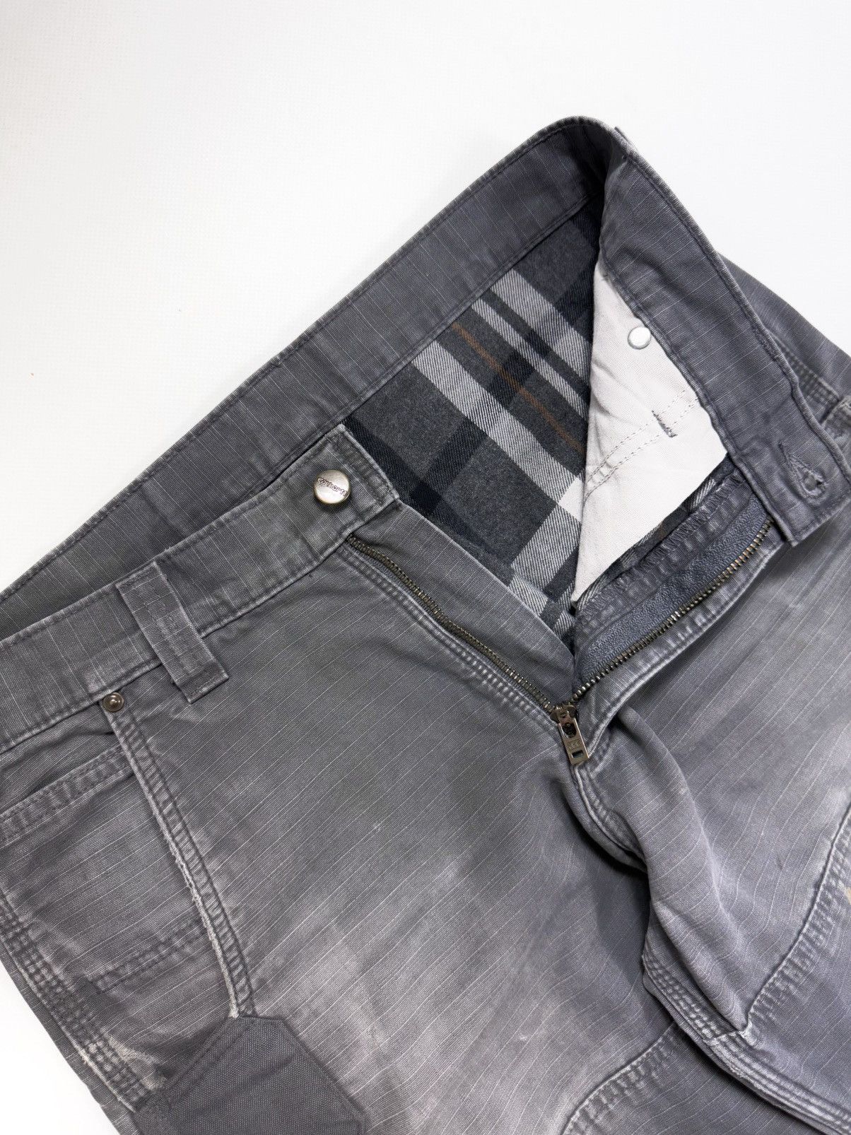 Carhartt Vintage Carhartt Flannel Double Knee Cargo Work Pants Size US 31 - 14 Thumbnail