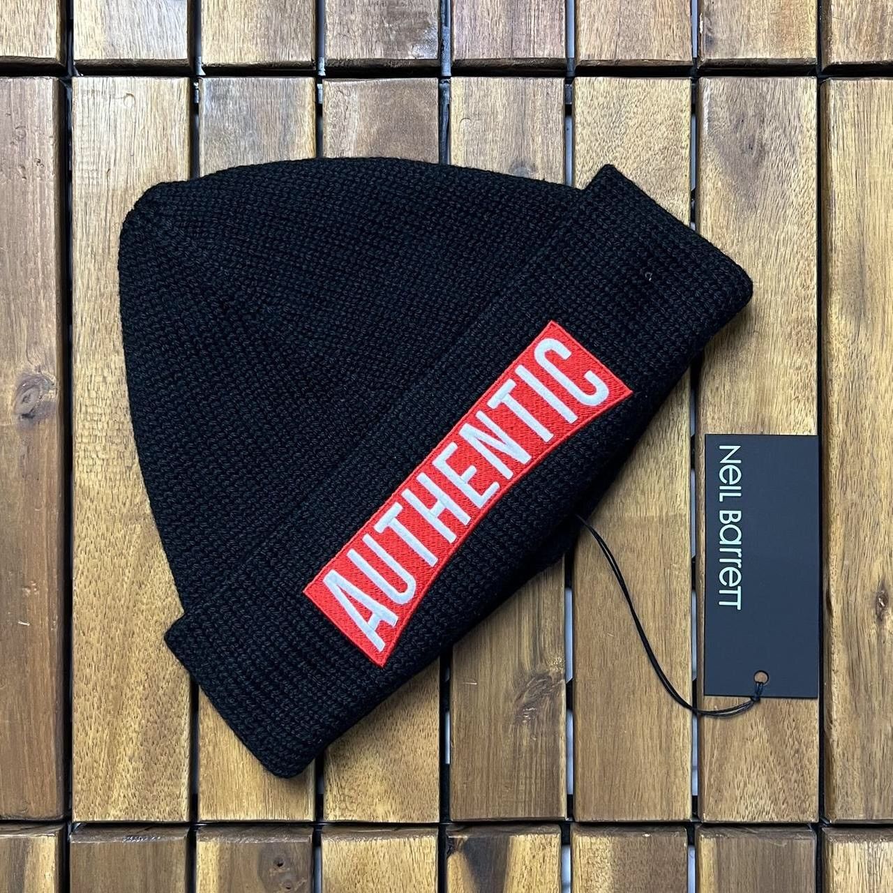 Neil Barrett NEIL BARRETT BEANIE ~ AUTHENTIC LOGO ~ Size ONE SIZE - 1 Thumbnail
