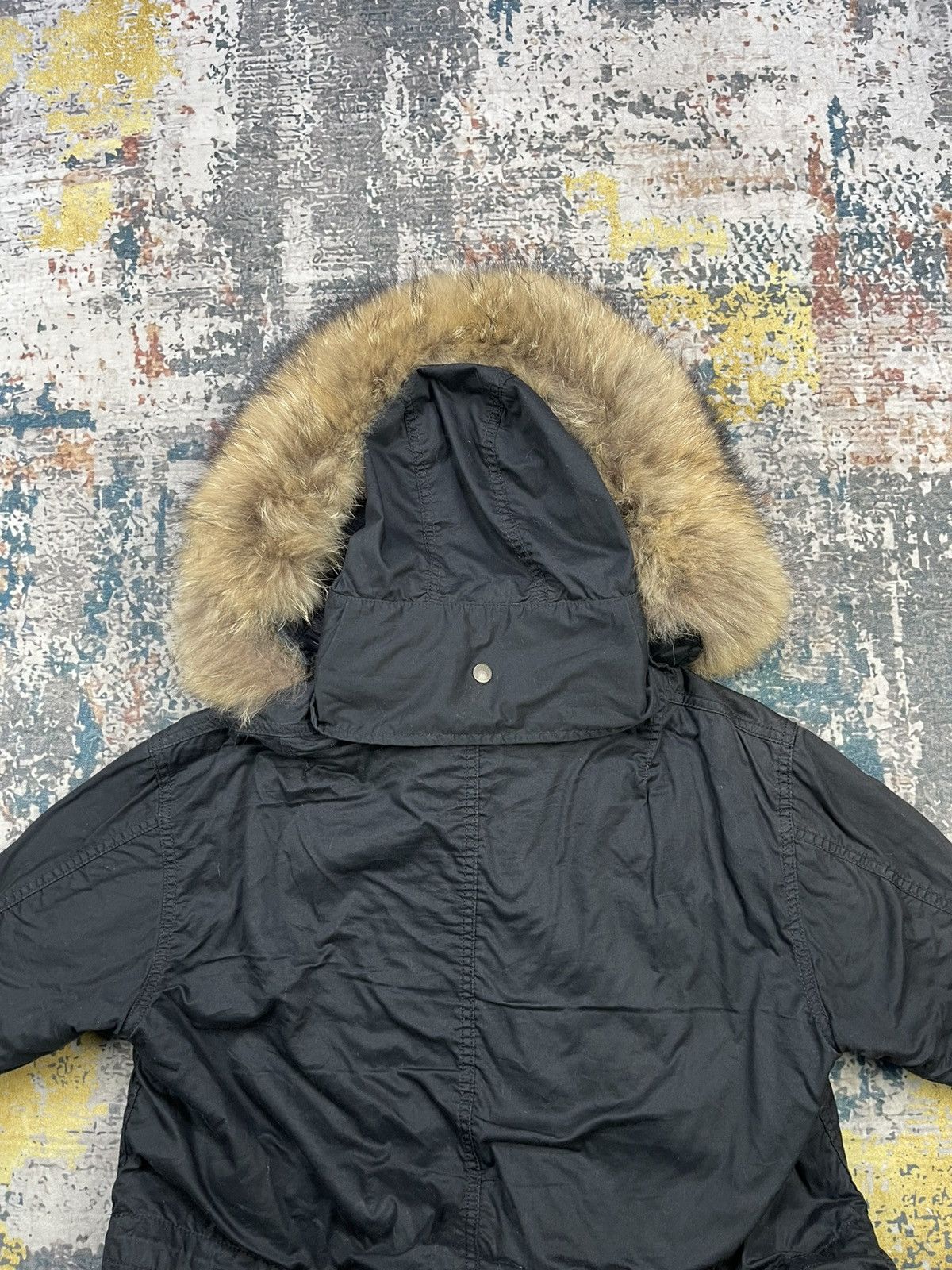 GOA Y2k GOA Apocalypse Racoon Fur Military Fishtail Parka Size US L / EU 52-54 / 3 - 11 Thumbnail