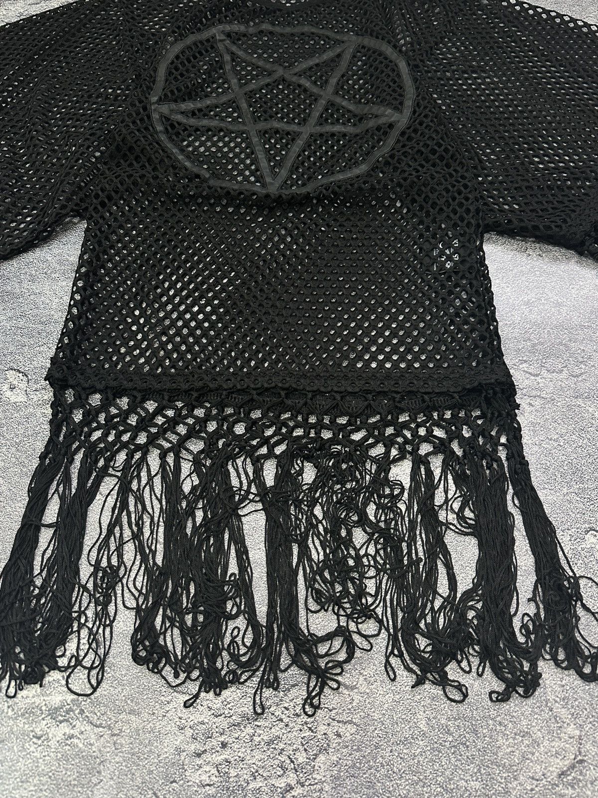 Killstar Killstar Omen Pentagram Mesh Kimono Dress Black Size S-M Size S / US 4 / IT 40 - 5 Thumbnail
