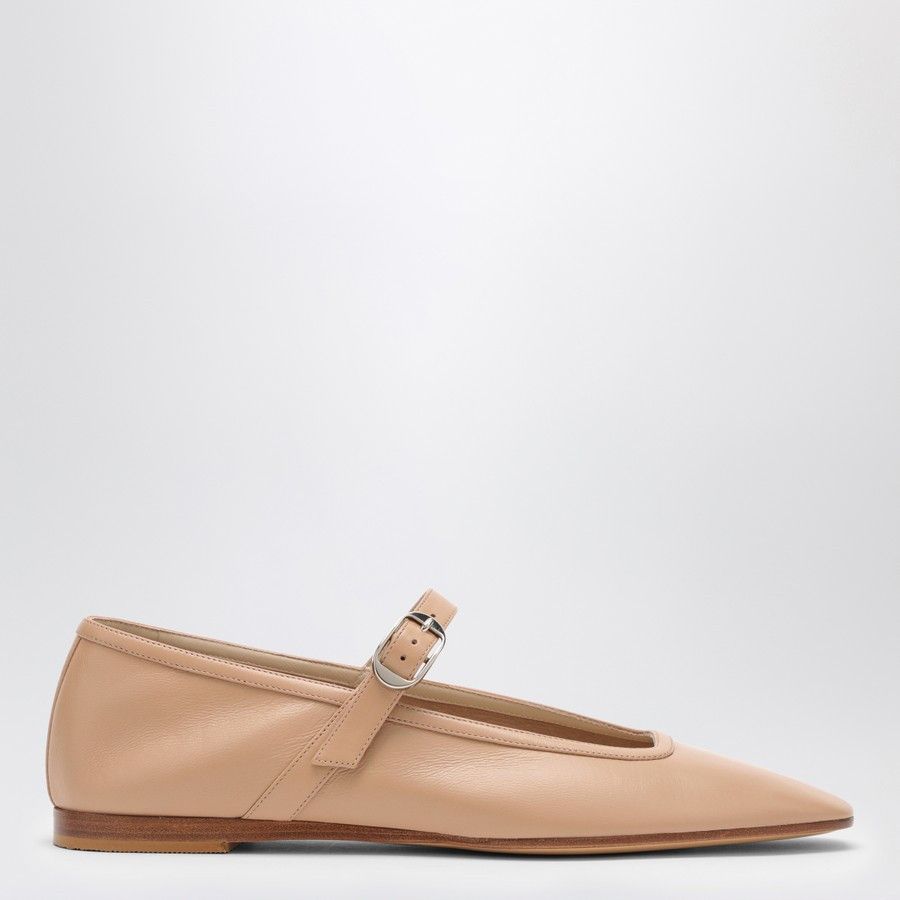 Le Monde Beryl o1d2blof0824 Leather Mary Jane Ballerina in Beige Size US 7.5 / IT 37.5 - 1 Thumbnail