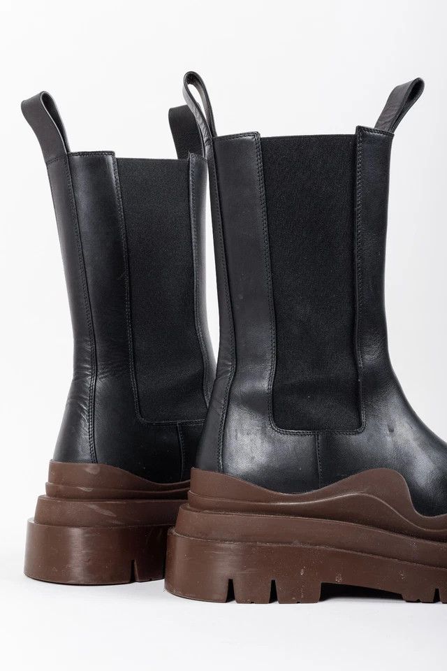 Bottega Veneta o1tko11025 Lug Boots in Black Size US 6 / EU 39 - 5 Thumbnail