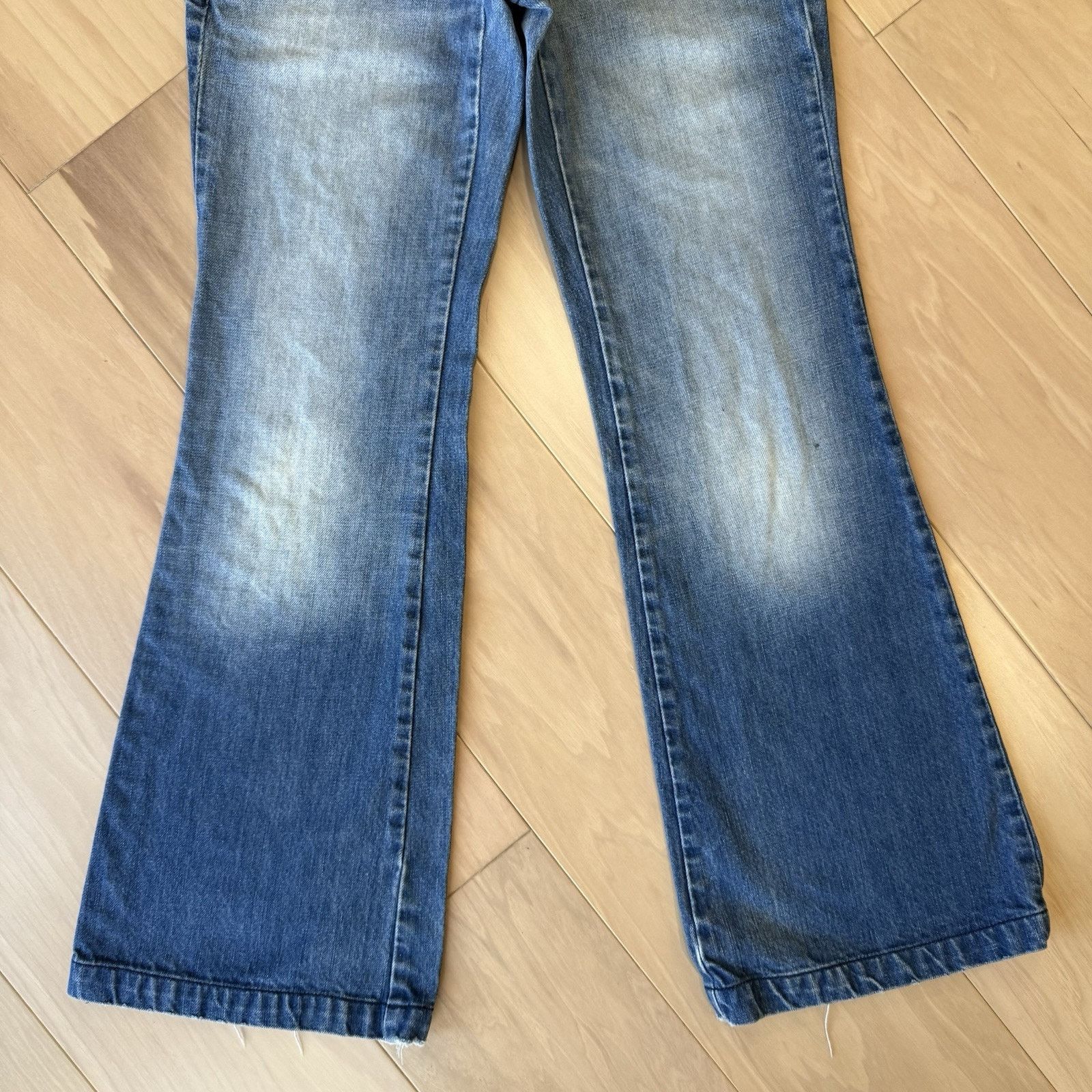 Diesel × Vintage Diesel Flare Jeans Women's 28 Blue Y2K Glam Boho Party Size 28" / US 6 / IT 42 - 4 Thumbnail