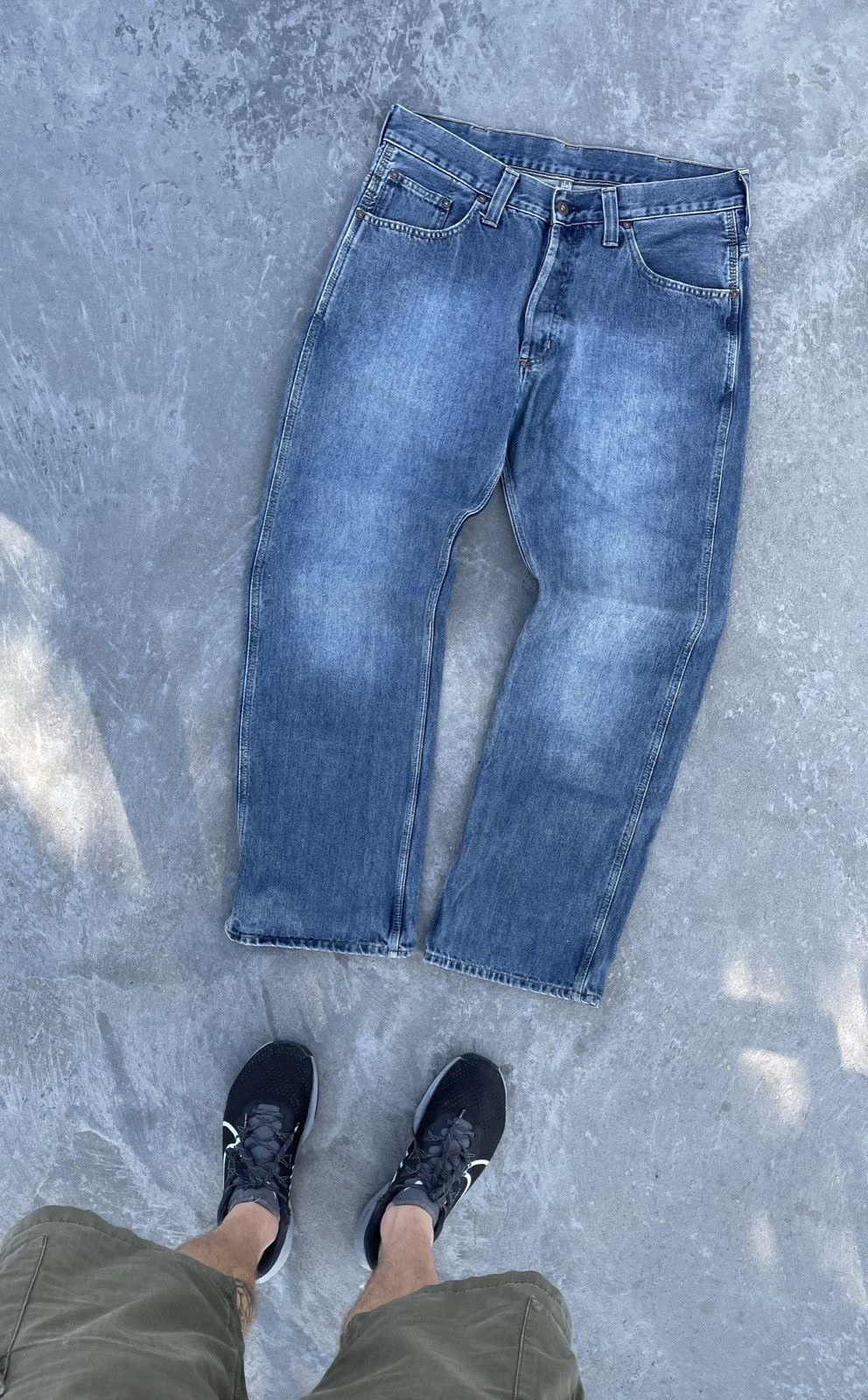 Carhartt Vintage 90s Carhartt Retro Denim Y2k Pants Sk8 Work Jeans Size US 32 / EU 48 - 2 Thumbnail