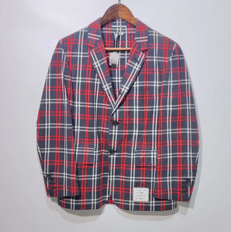 Thom Browne Thom Browne Red Cotton Women's Jacket 0089 Size M / US 6-8 / IT 42-44 - 1 Thumbnail