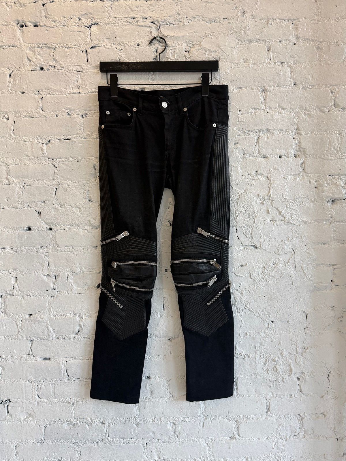 Saint Laurent Paris F/W 2017 SAINT LAURENT MOTO BIKER DENIM Size US 29 - 1 Thumbnail