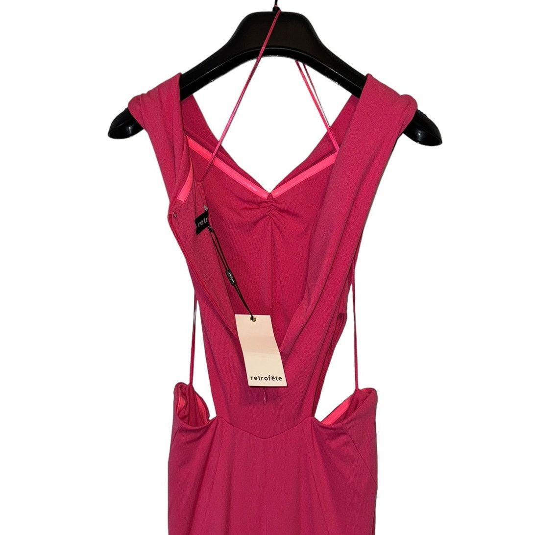 Retrofete NEW BNWT Retrofête Giada Pink Mermaid Maxi Dress XXS Cutout Size XXS / US 00 / IT 34 - 6 Thumbnail