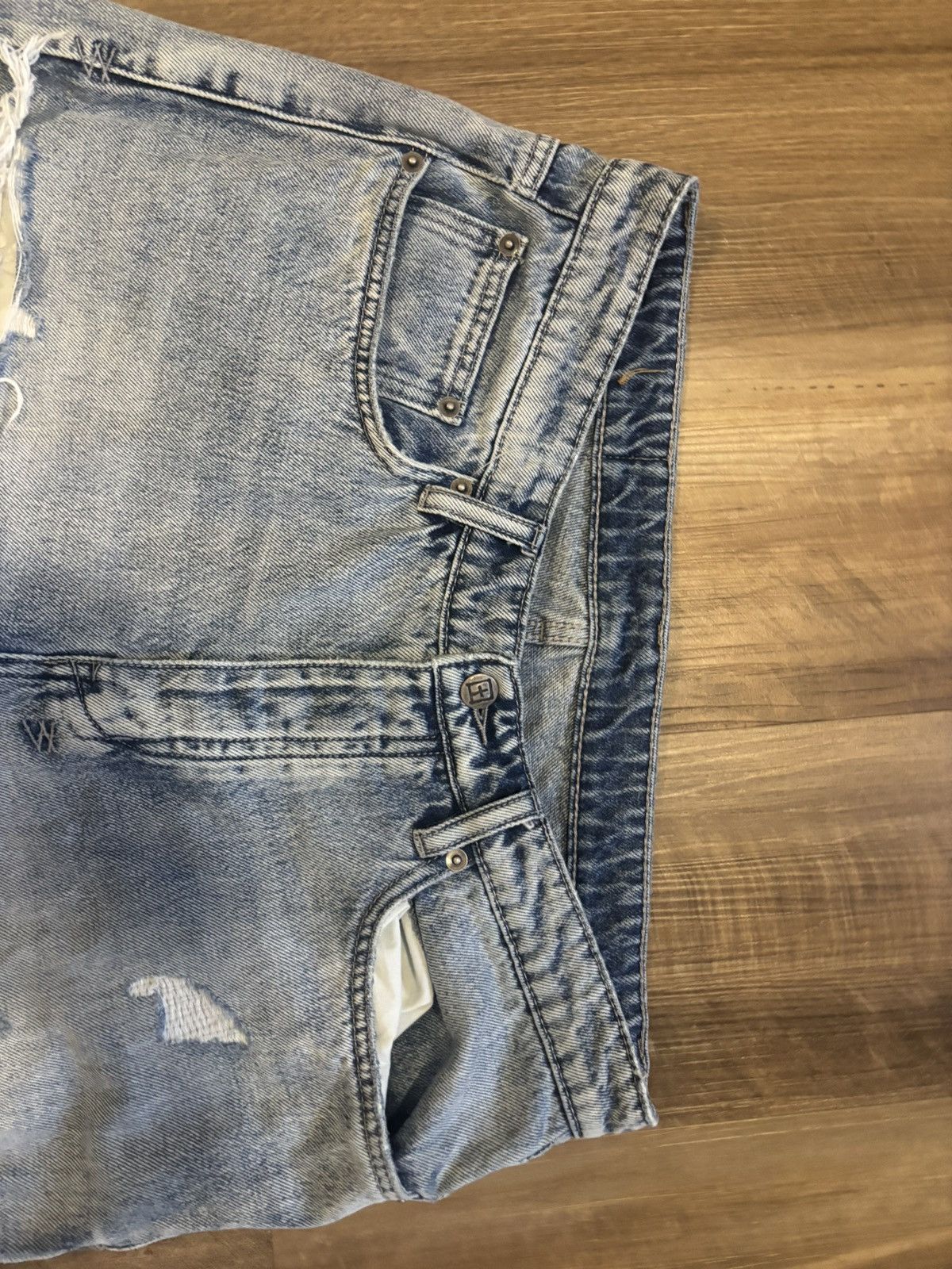 Ksubi Ksubi Anti K Punk Blue Shredded Size US 33 - 4 Thumbnail